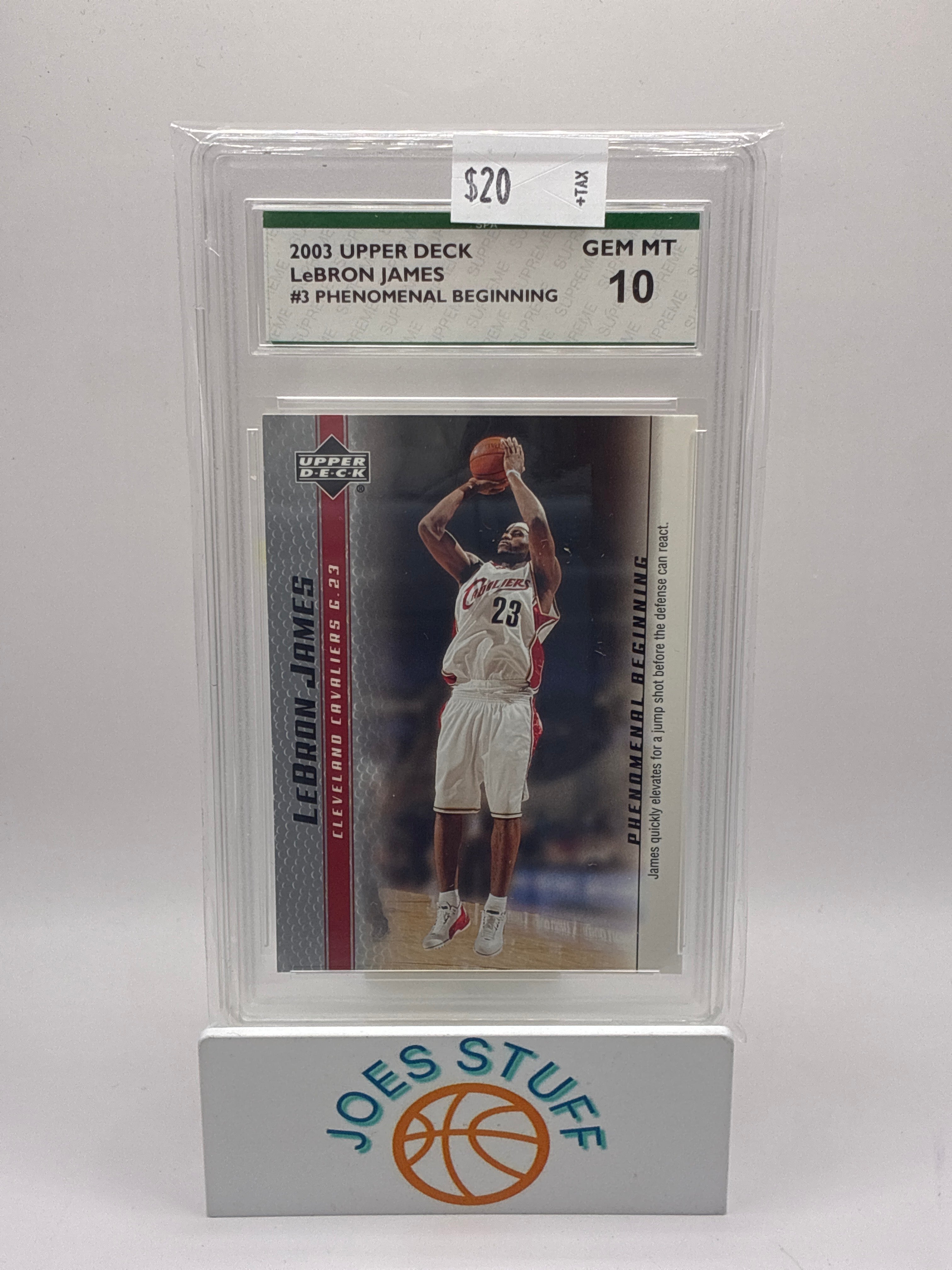 2003 Upper Deck Lebron James Phenomenal Beginning SP 10