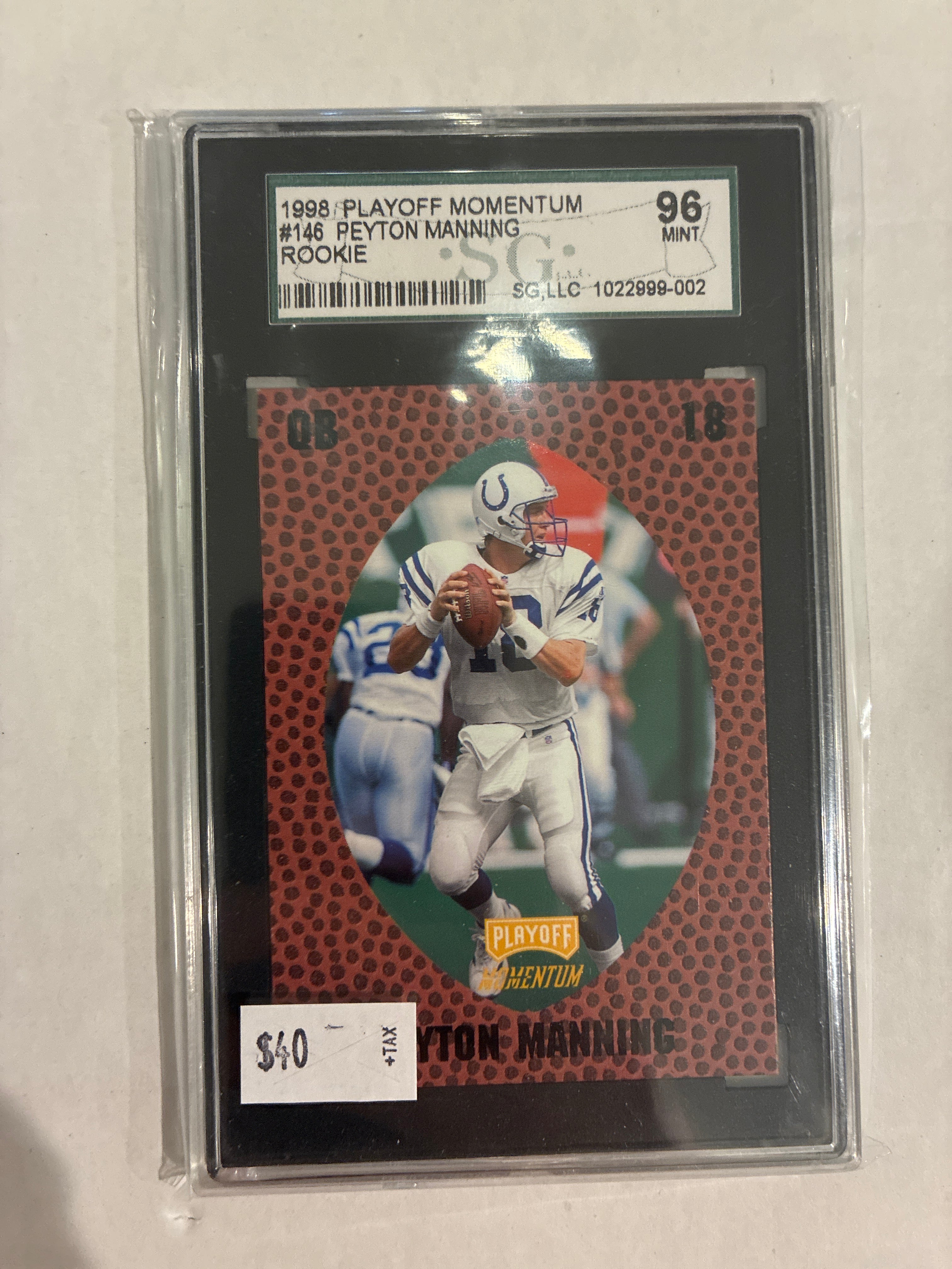 1998 Playoff Momentum Retail Peyton Manning SG 96
