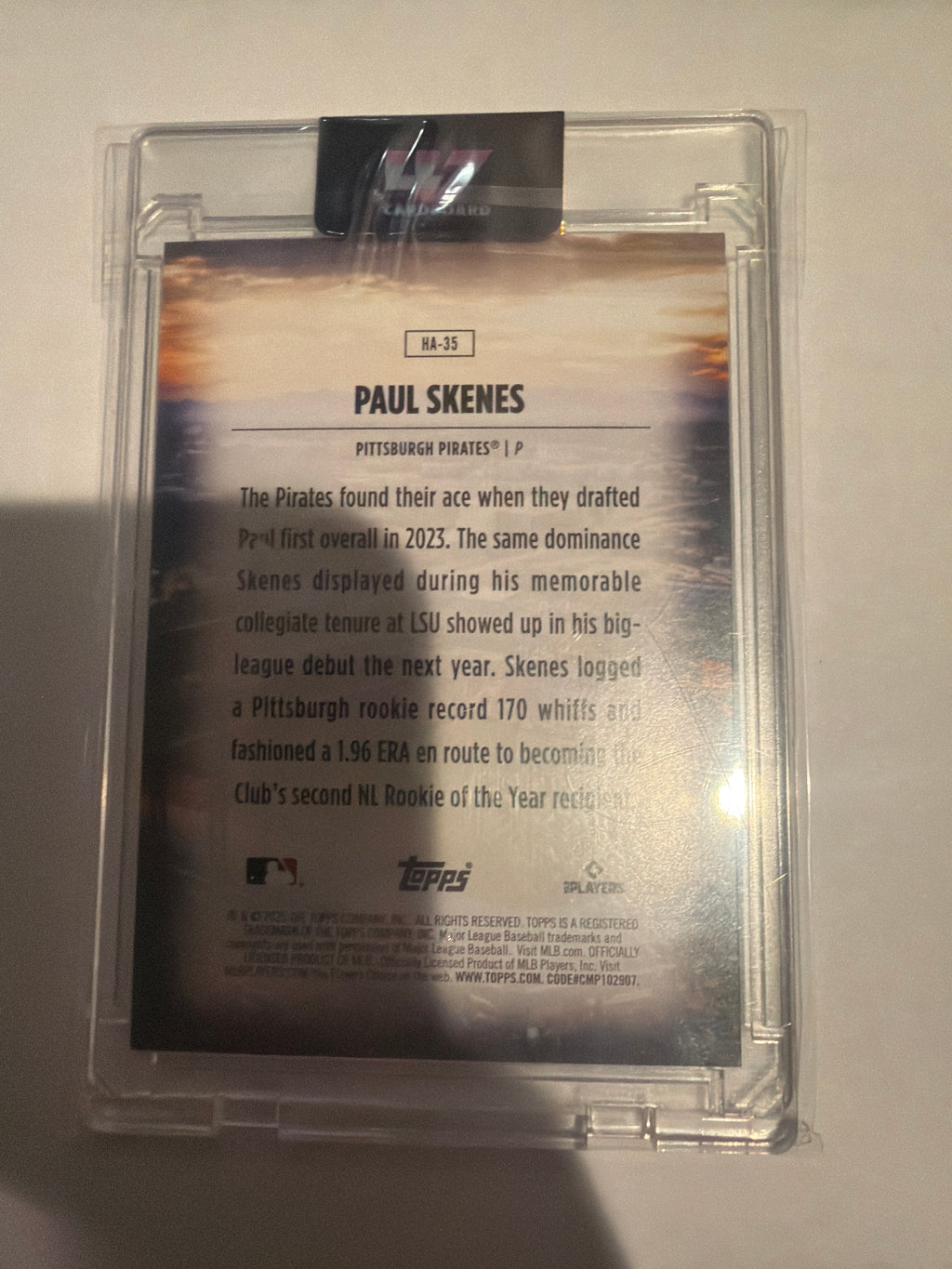 2025 Topps Home Field Advantage Paul Skenes