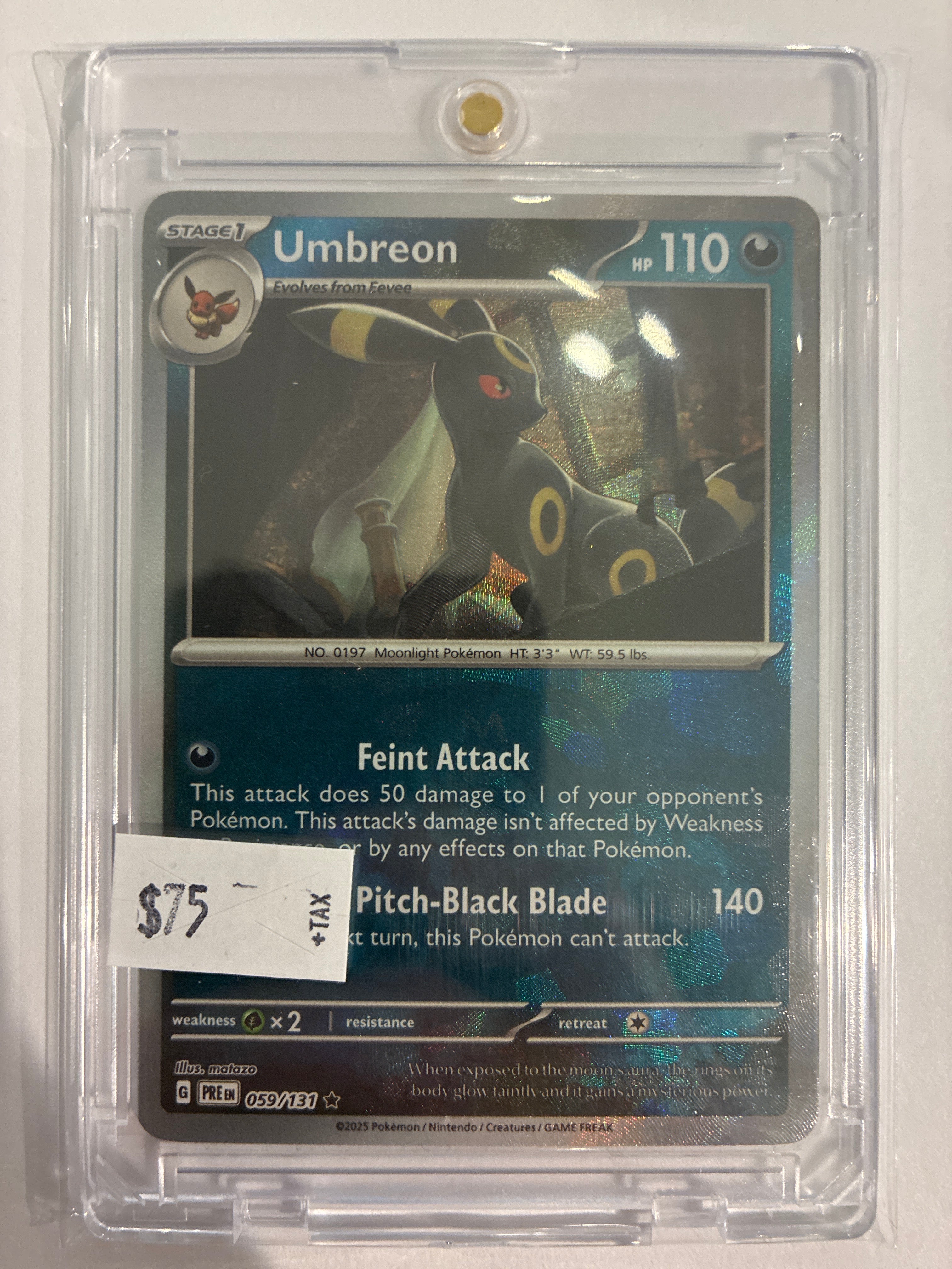 Umbreon (Master Ball Pattern) 059/131 Sv: Prismatic Evolutions Holo