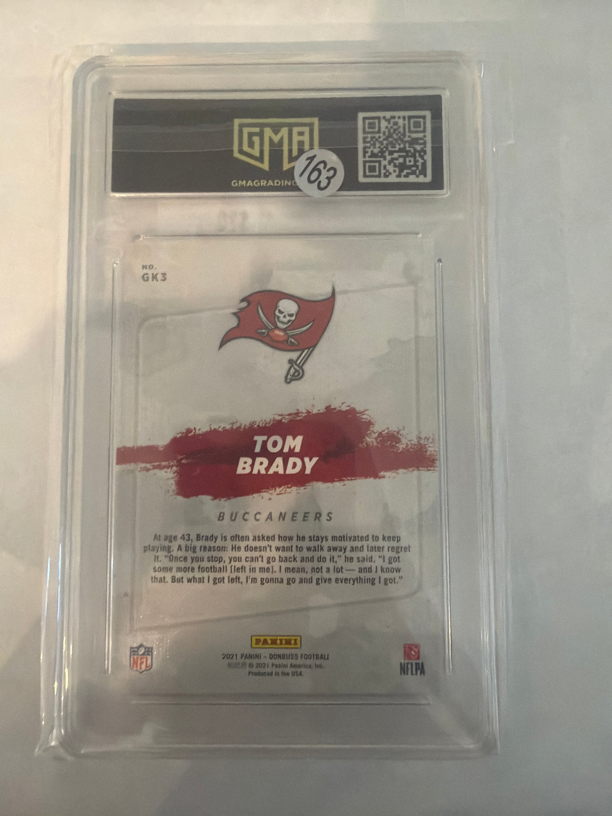 2021 Don Ross Tom Brady gradient kings GMA 10