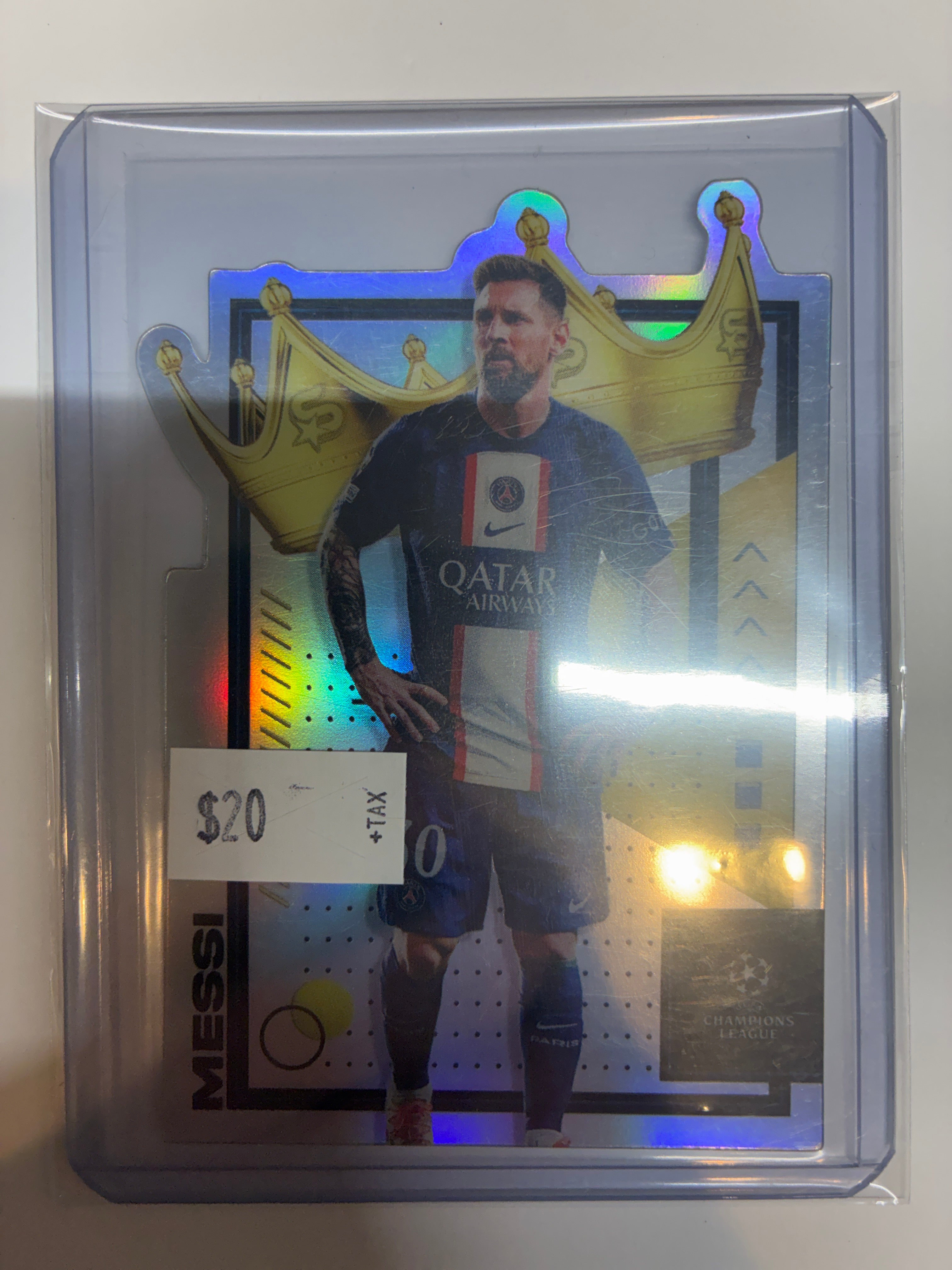 2022-23 Topps UEFA Club Competitions Superstars Chrome Ucl Royalty Die-Cuts Lionel Messi #ROY-LM