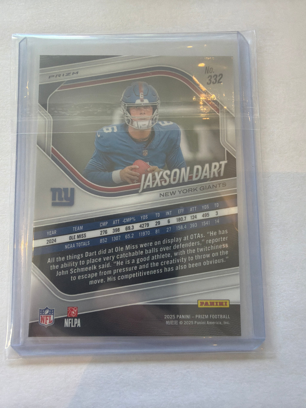 2025 Jaxon dart rookie Prizm