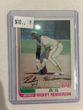 1982 Topps Rickey Henderson Auto #610