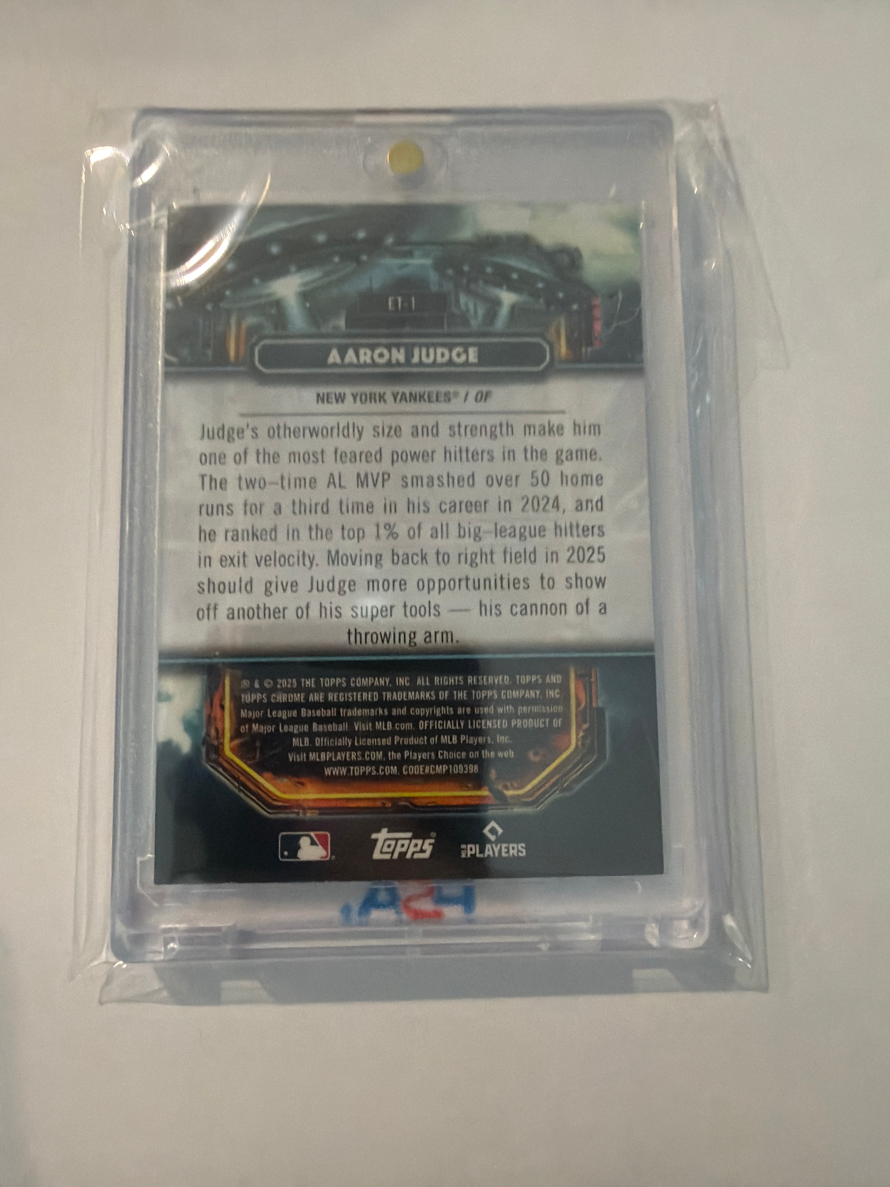 2025 Topps chrome Aaron judge