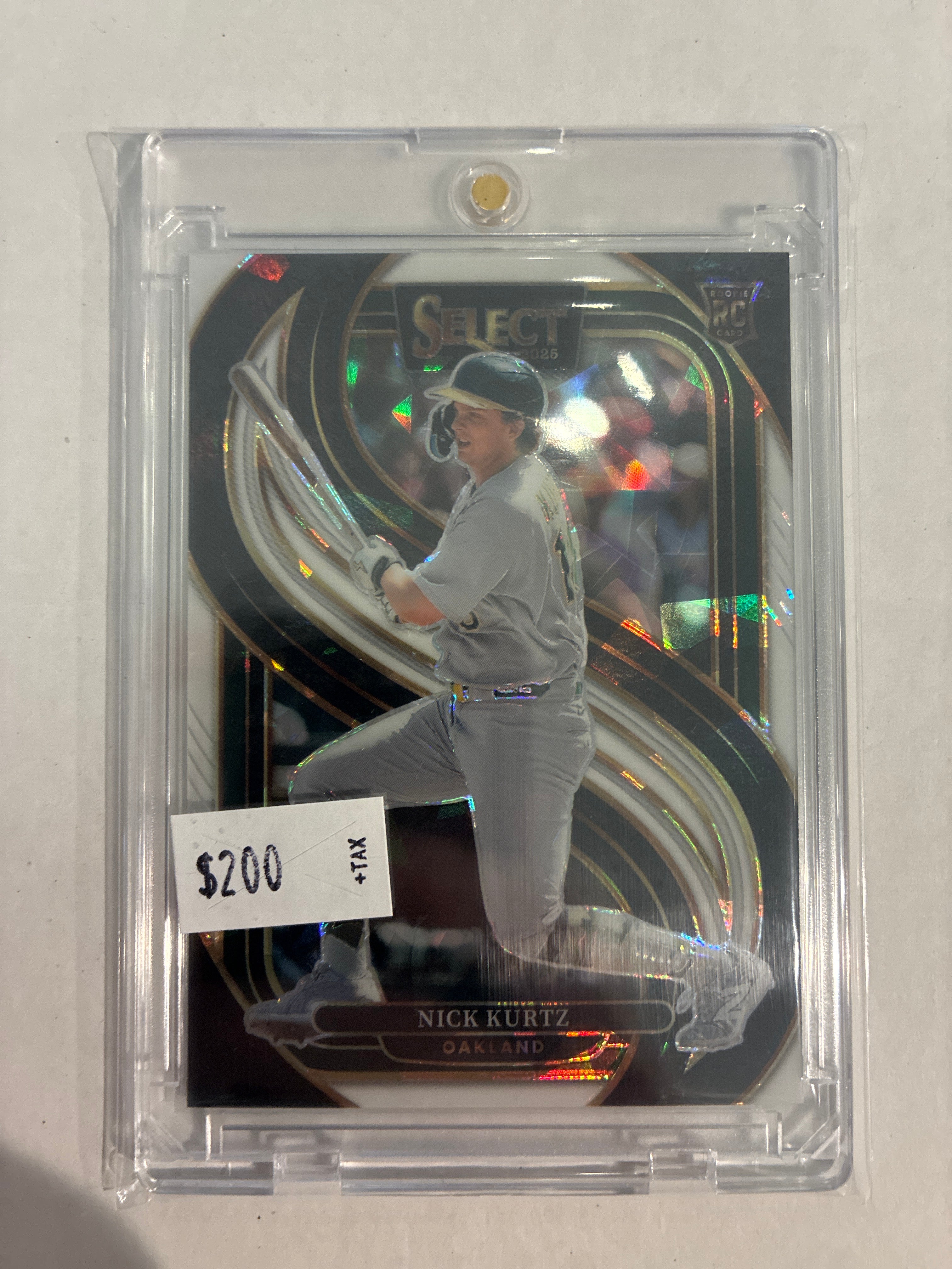 2025 Panini Select Nick Kurtz White Cracked Ice /25