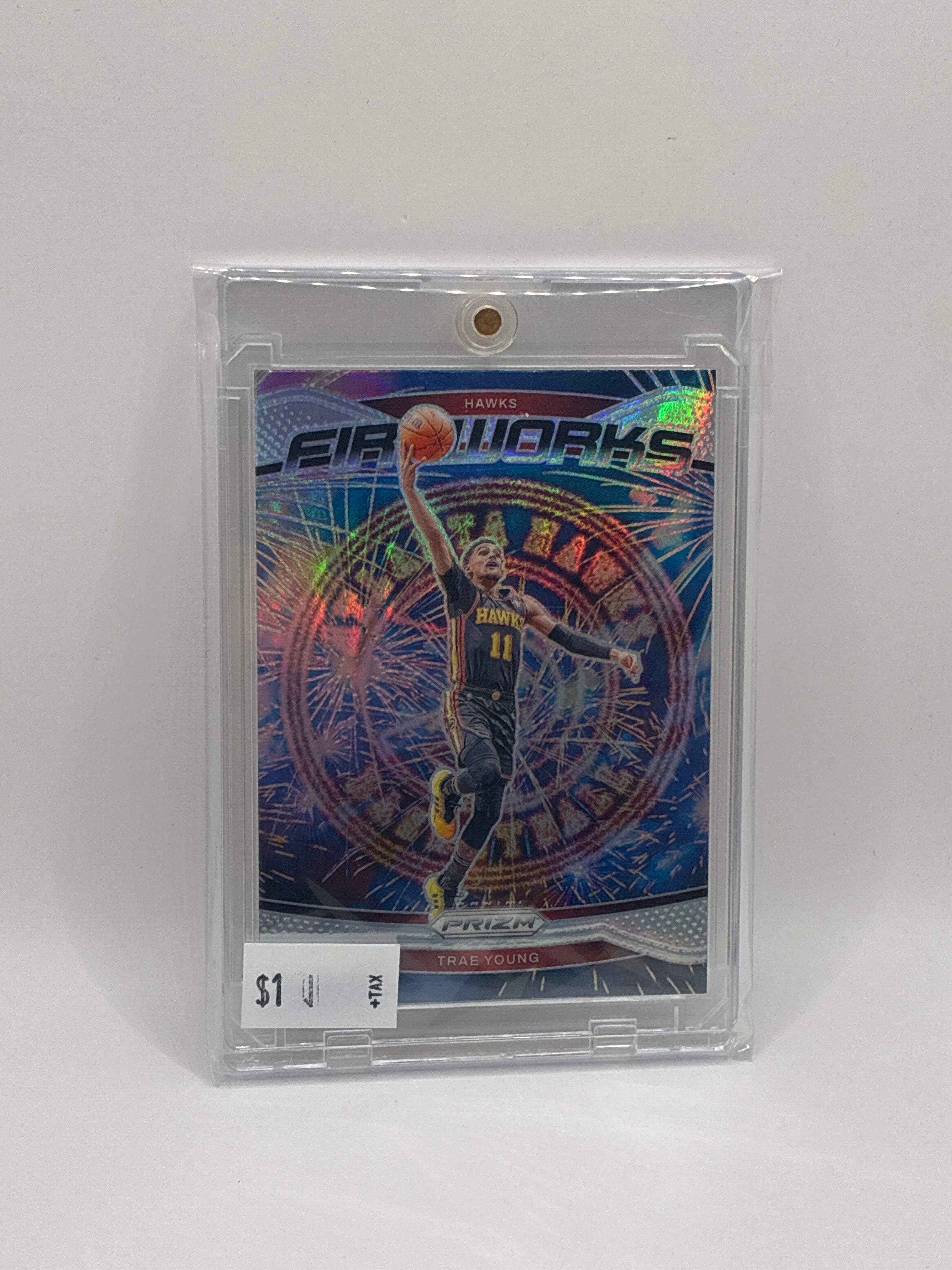 2025 Panini Prizm Trae Young Fireoworks Orange
