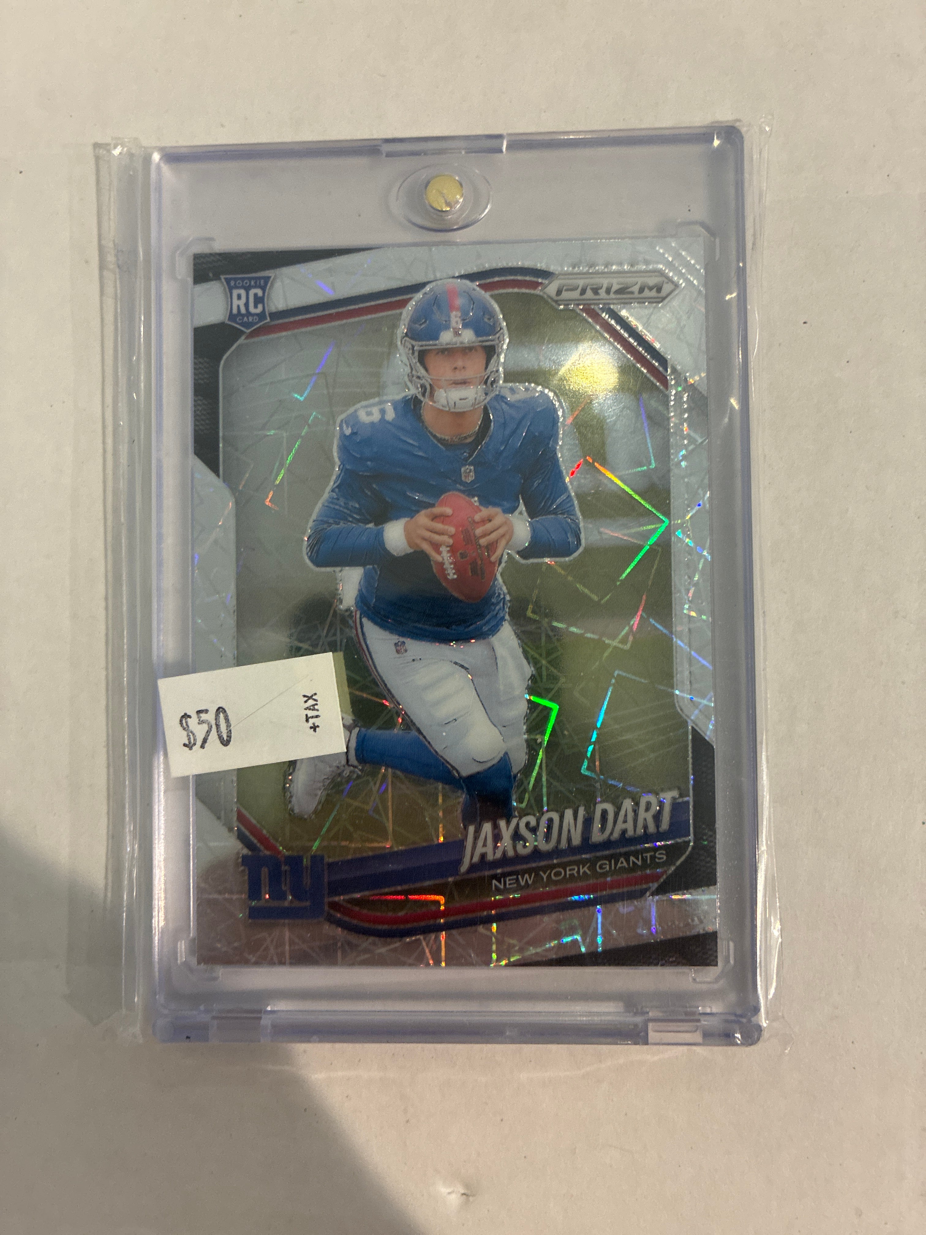 2025 Panini Prizm Rookies Jaxson Dart Lazer Prizm #332