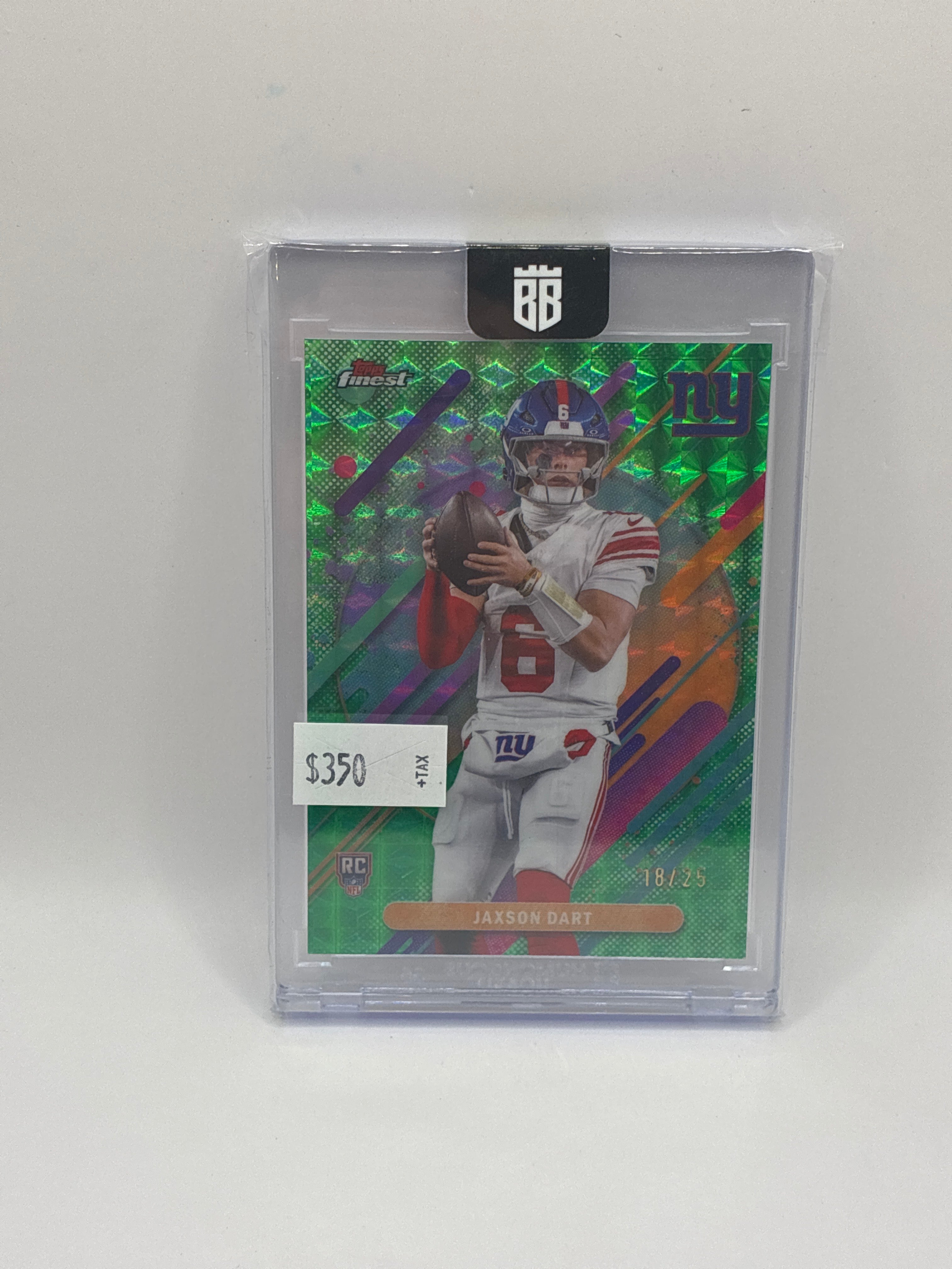2025 Topps Finest Jaxson Dart Green Geometric 18/25
