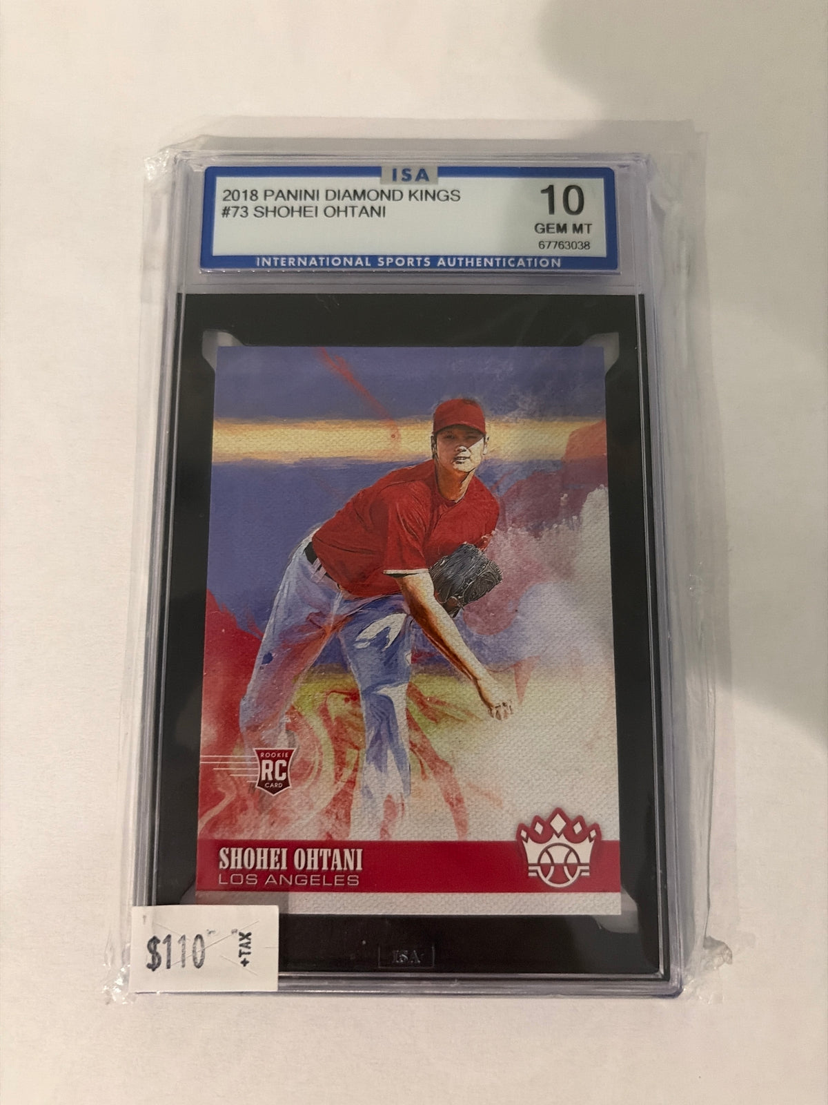 2018 Panini Diamond Kings Shohei Ohtani ISA 10