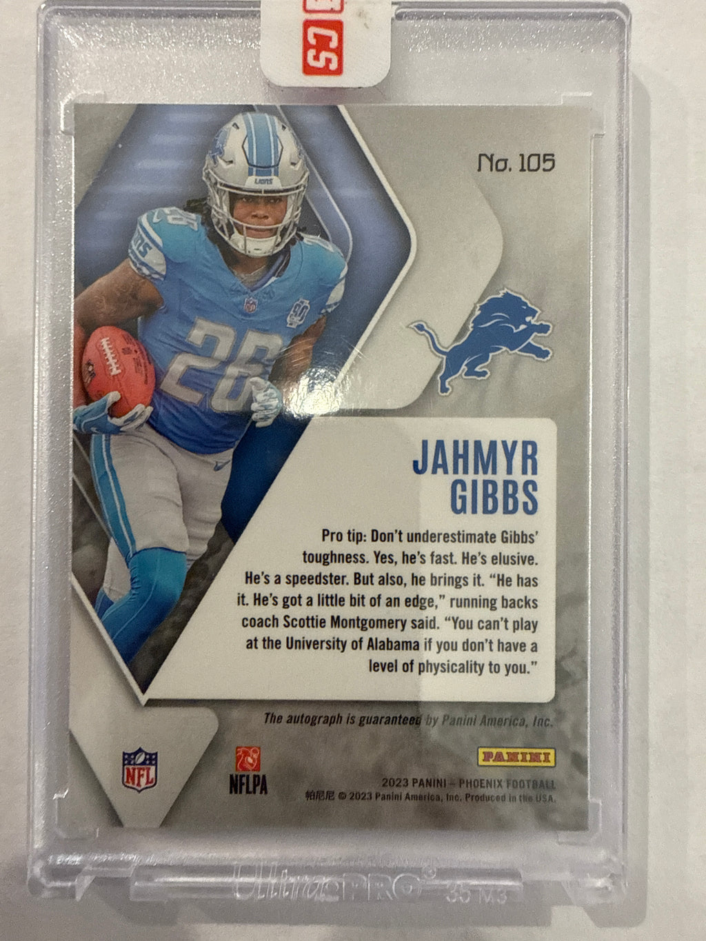 2023 Phoenix Jahmyr Gibbs Auto Sealed