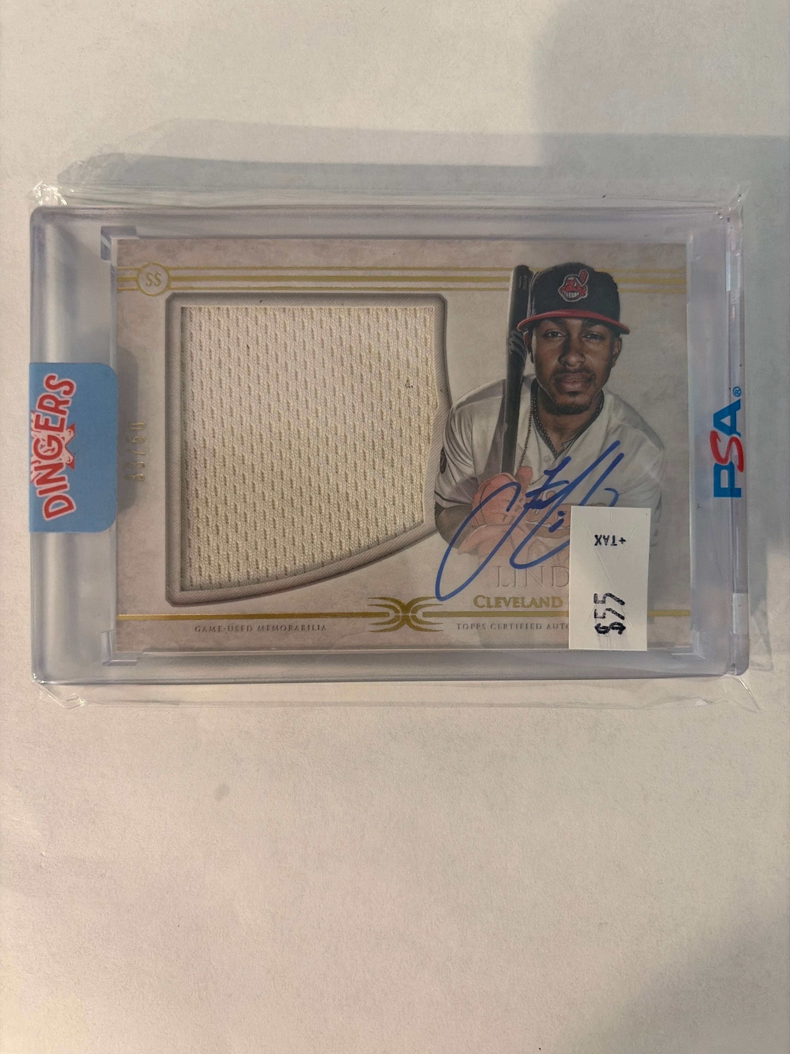 2017 Topps Francisco Lindor patch auto 33/50