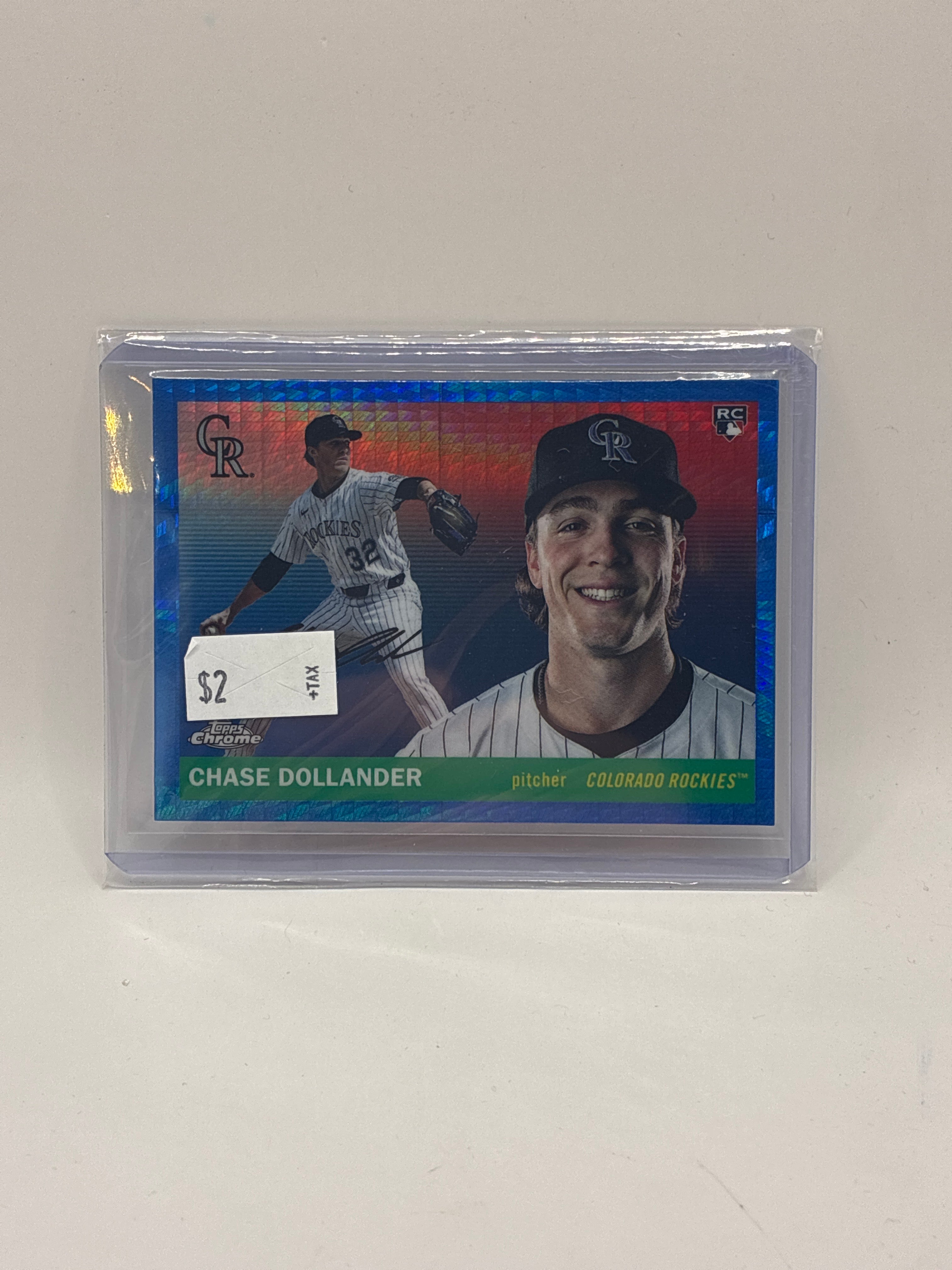 2025 Topps Chrome Platinum Chase Dollander Blue Prizm