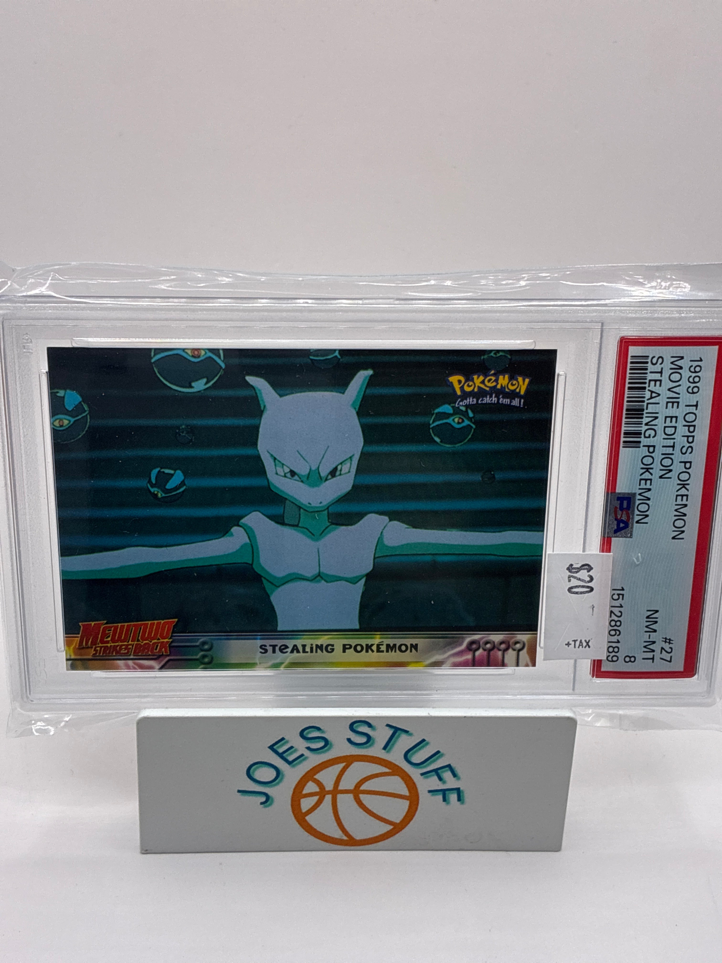 TCG Stealing Pokemon Topps Mewtwo Strikes Back 27 PSA 8