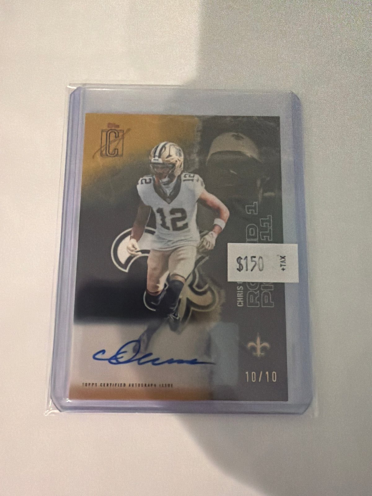 2025 Topps Signatures Autograph 10/10 Chris Olave