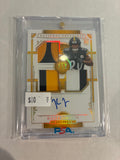 2025 Panini National Treasures Rookie Material Signatures Rps Triple Kaleb Johnson Holo 03/10