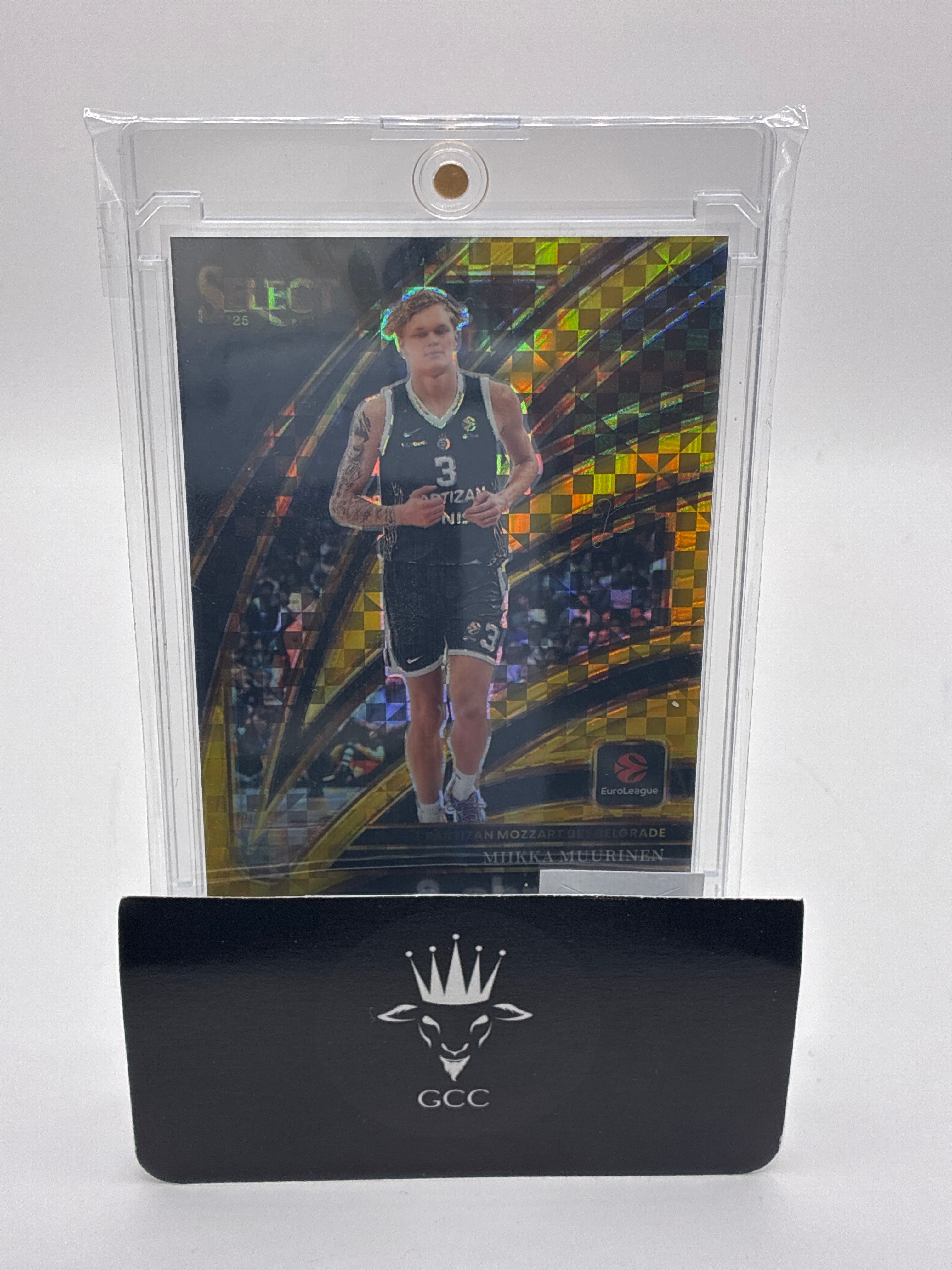 2025-26 Panini Select Miikka Muurinen Yellow X-Fractor 02/10
