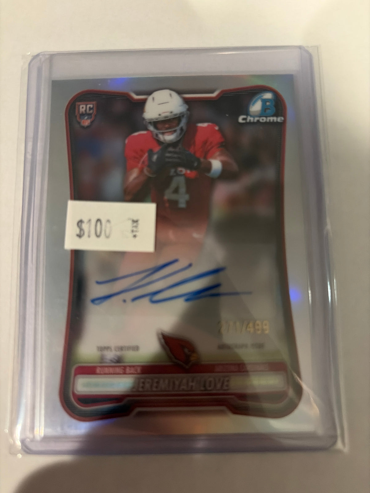 2026 Topps Chrome Jeremiyah Love Auto 271/499