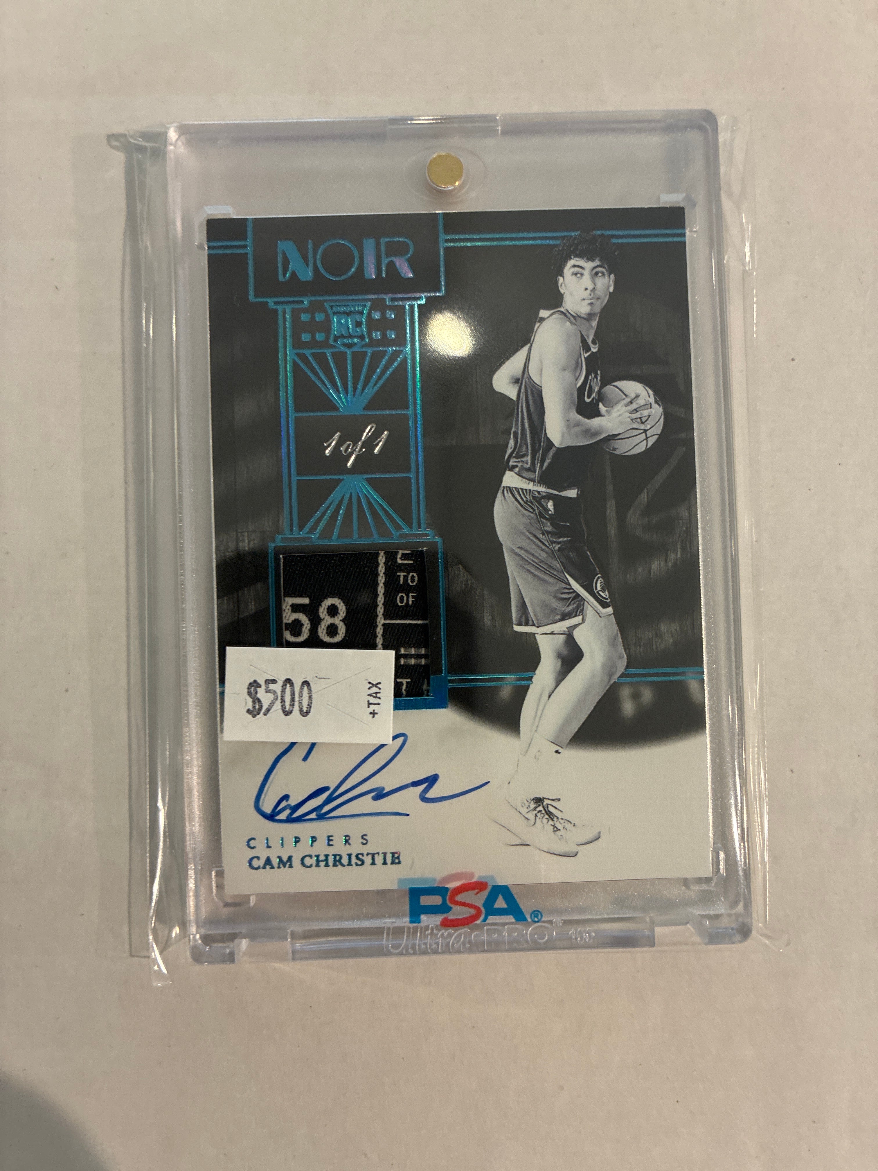 2024-25 Noir Basketball Cam Christie 1/1 Auto