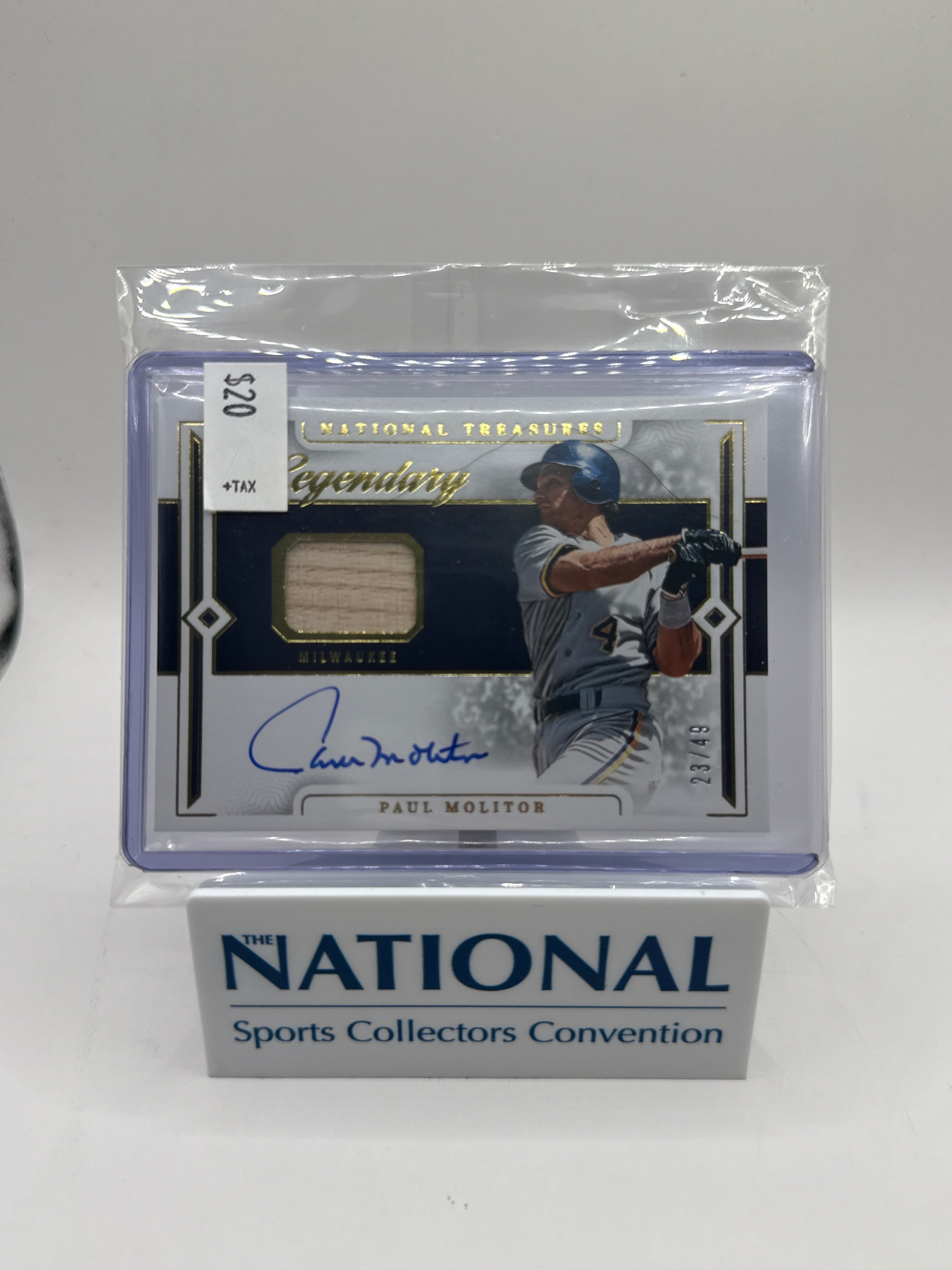 2024 National Treasures Paul Molitor Legendary Patch Auto 23/49