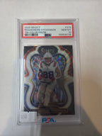 2025 select Rhamondre Stevenson Tri color Prizm PSA10