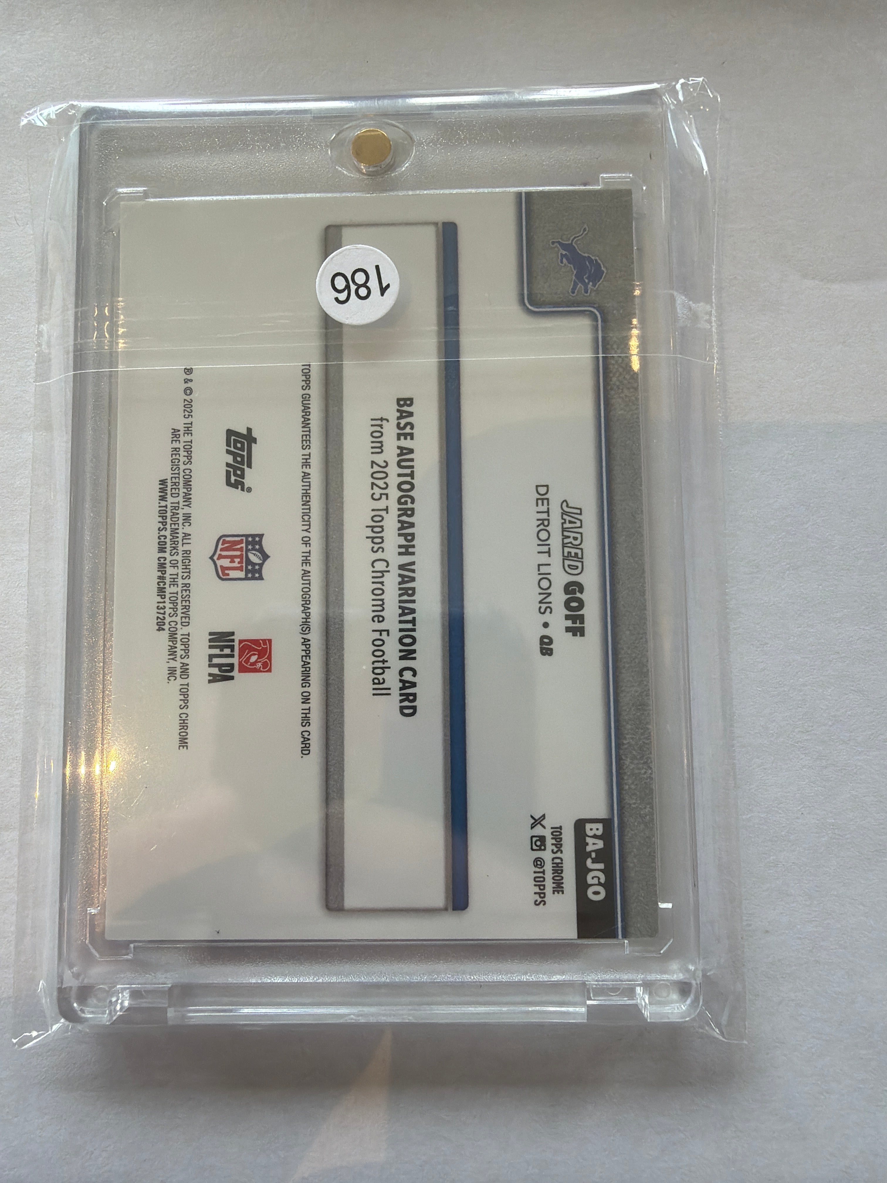 2025 Jared Goff auto 75/75