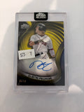 2022 Topps Chrome Black Signature 35/50 Dustin Pedroia