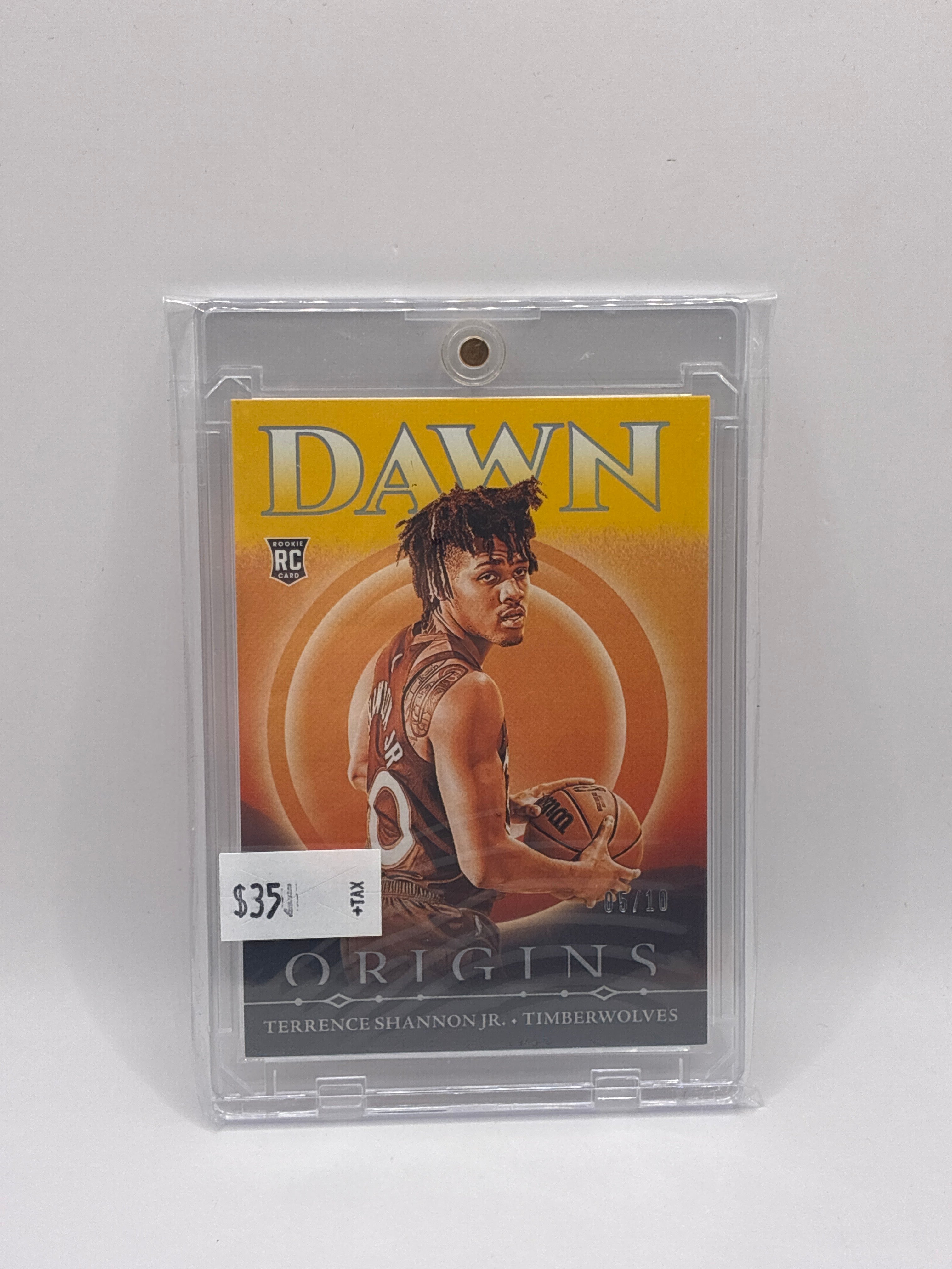 2025 Panini Origins Terrence Shannon Jr. Dawn Orange 05/10