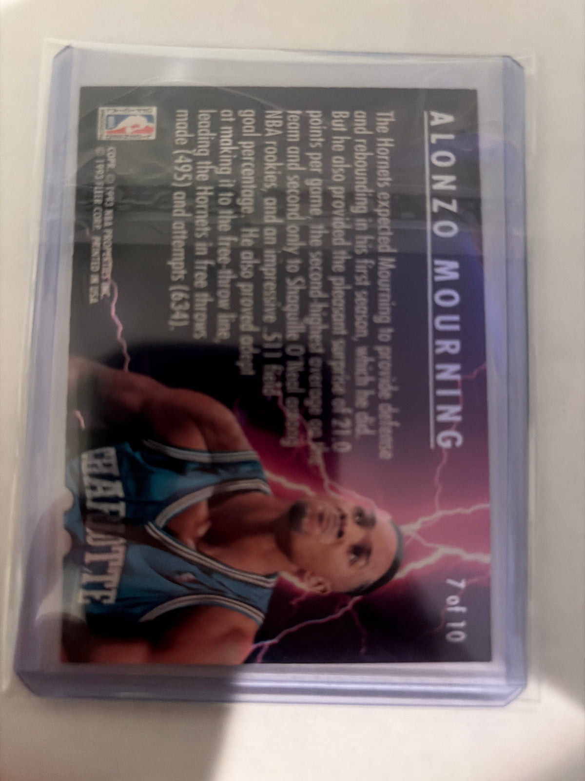 1993/94 fleer Alonzo Mourning