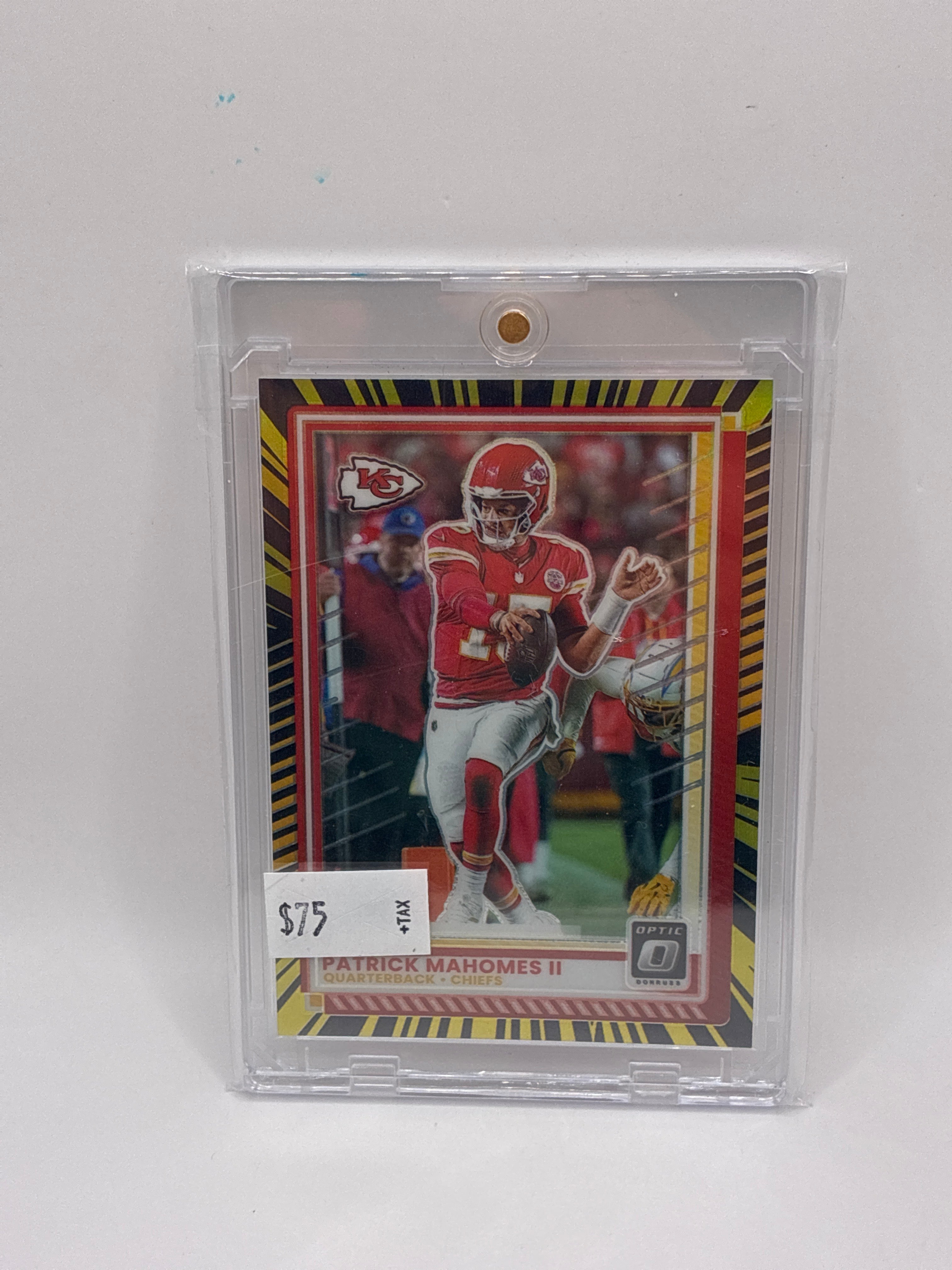 2025 Panini DonRuss Optic Patrick Mahomes II #40 Black Pandora Prizm 55/75