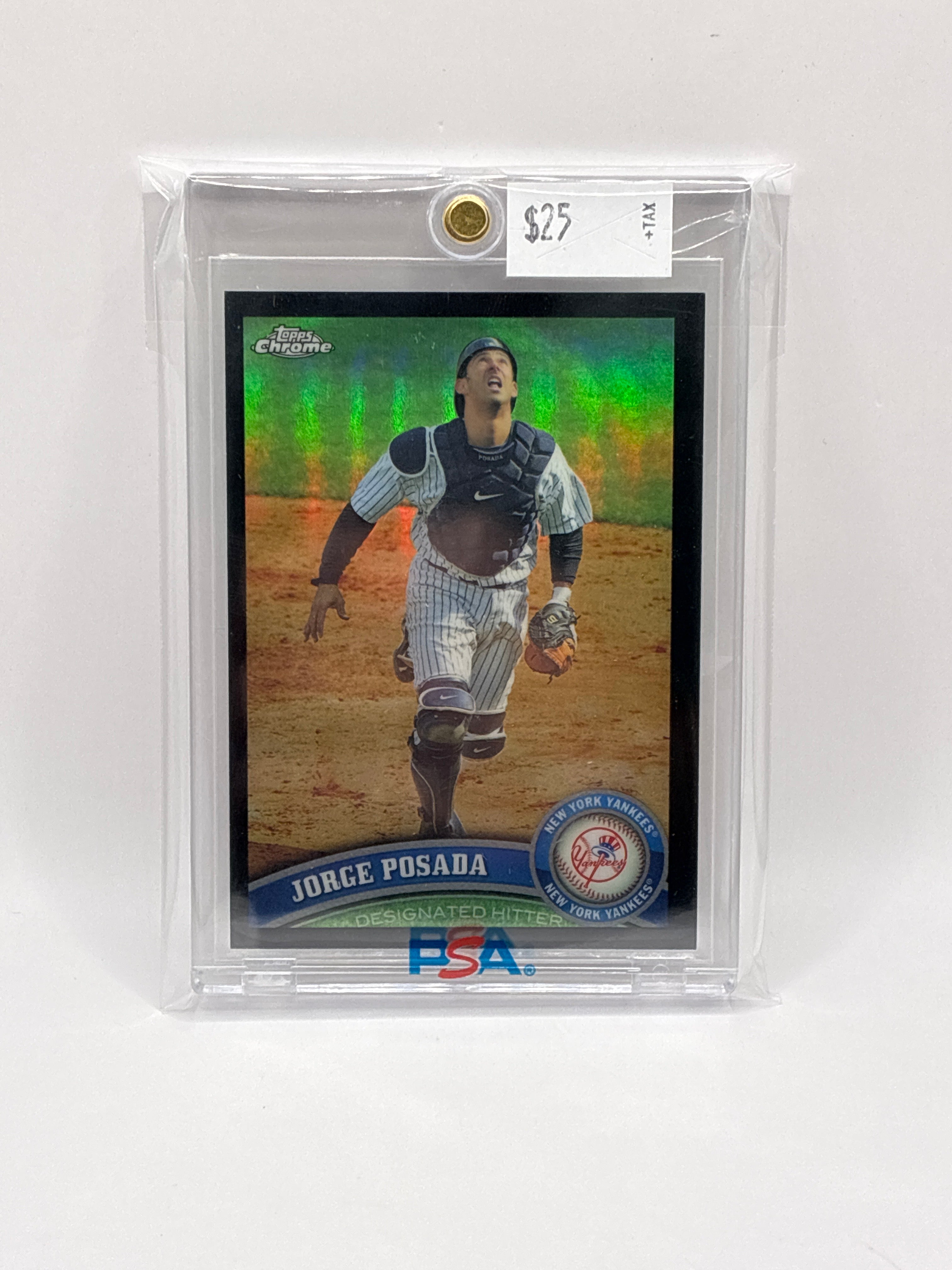 2011 Topps Chrome Jorge Posada Black Border 029/100