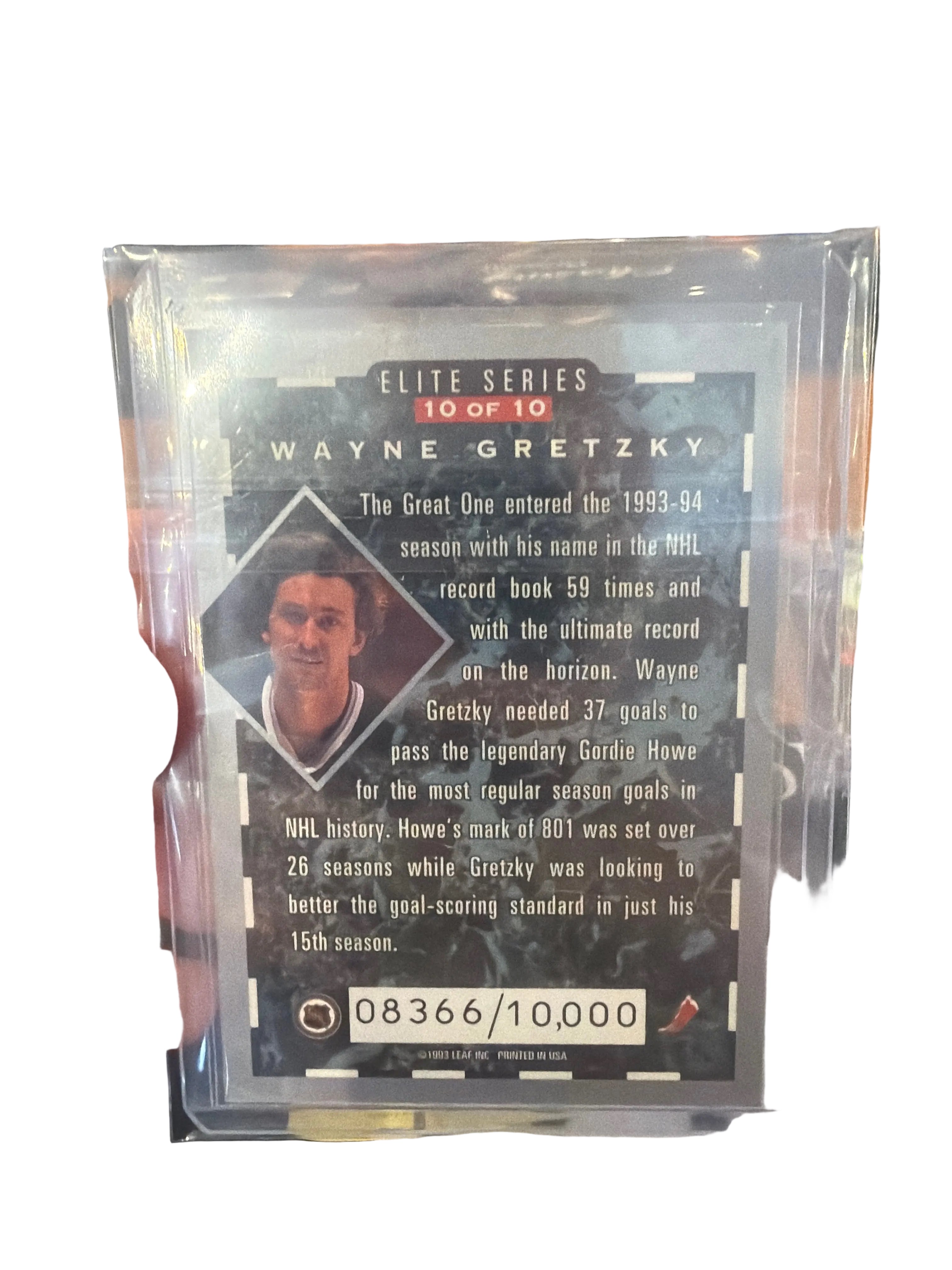 1993 donruss elitle series 8366/10000 Wayne Gretzky