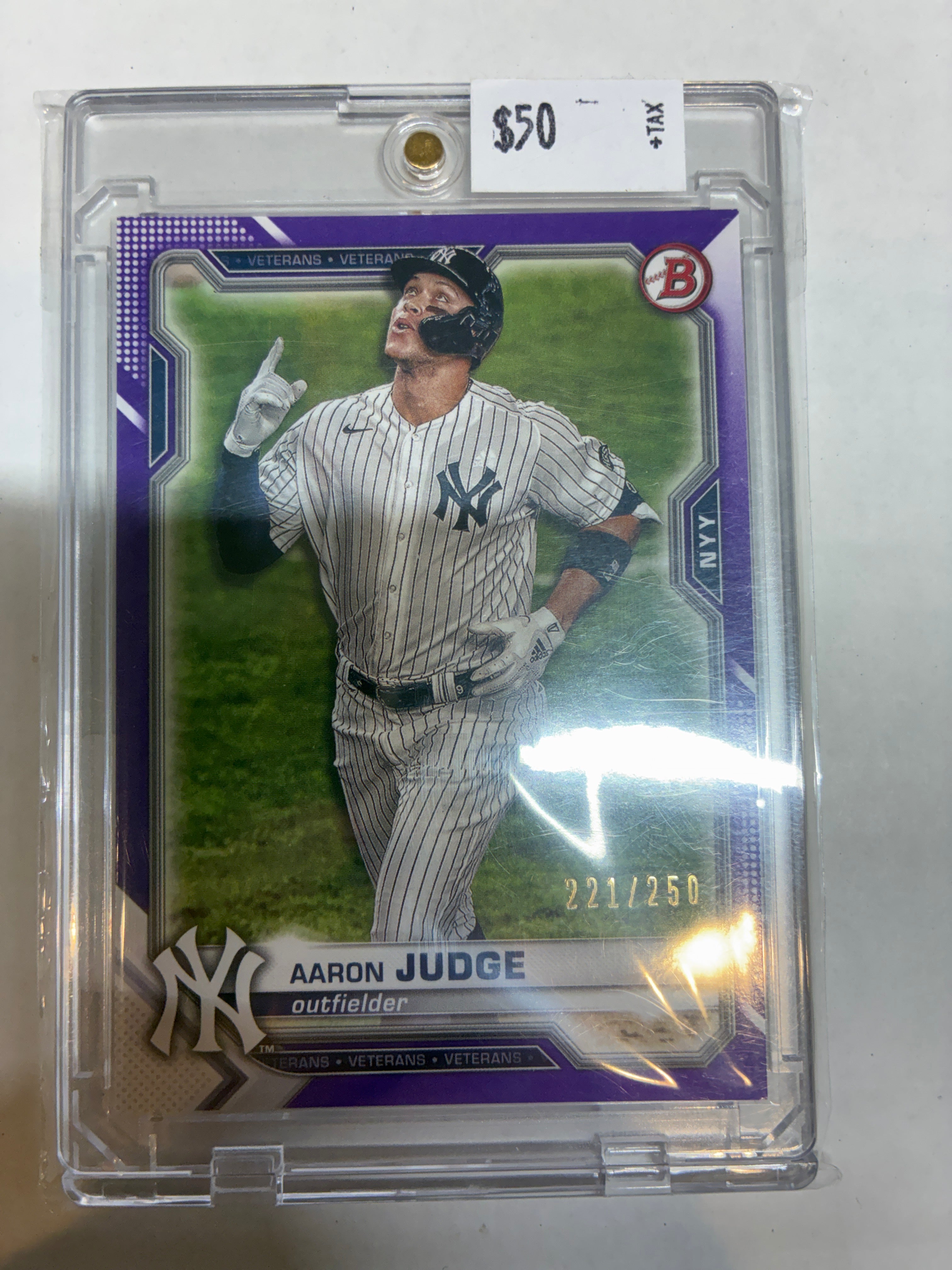 2021 Bowman Aaron Judge Purple 221/250