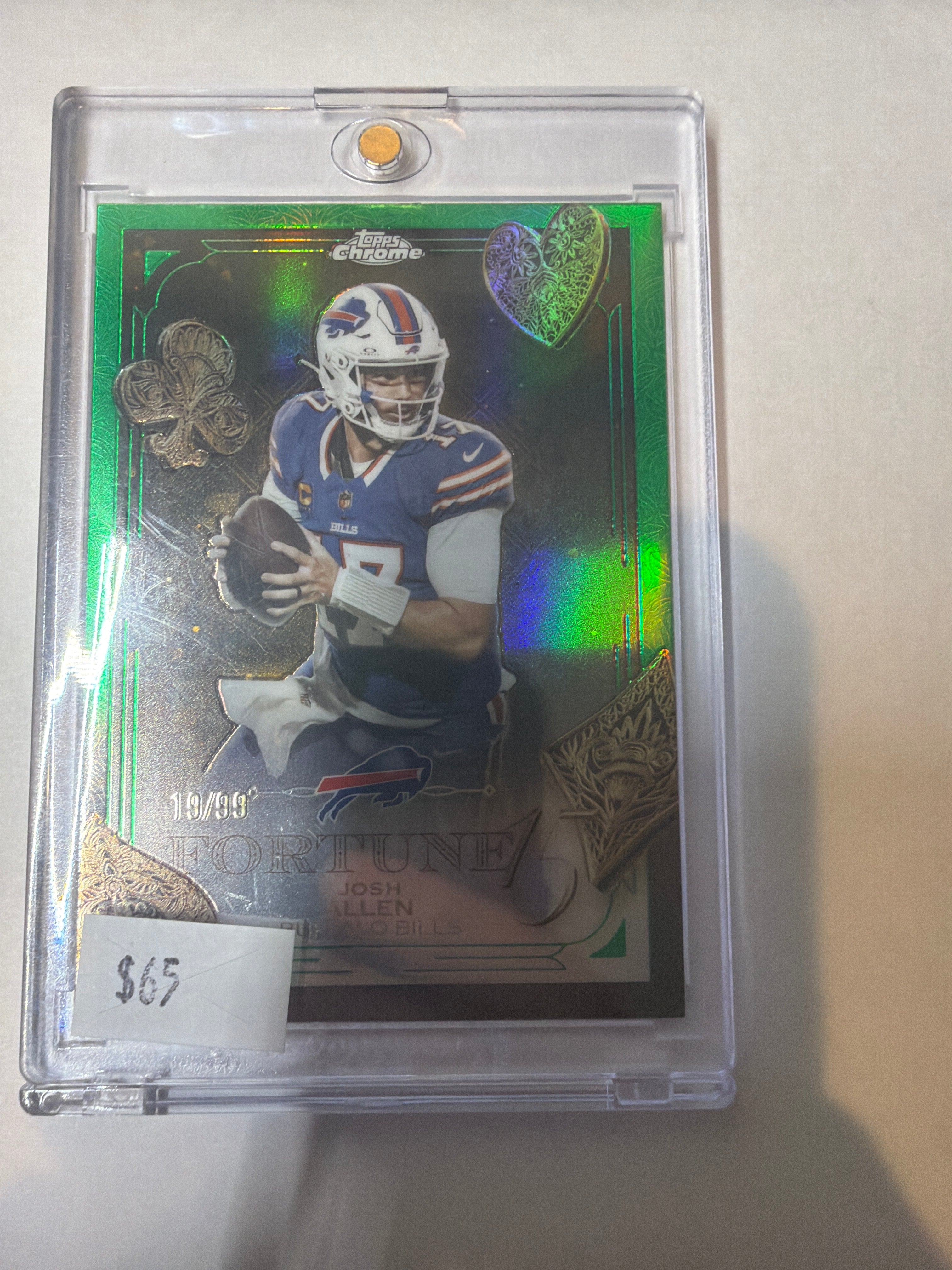 2025 Topps fortune Josh Allen 19/99