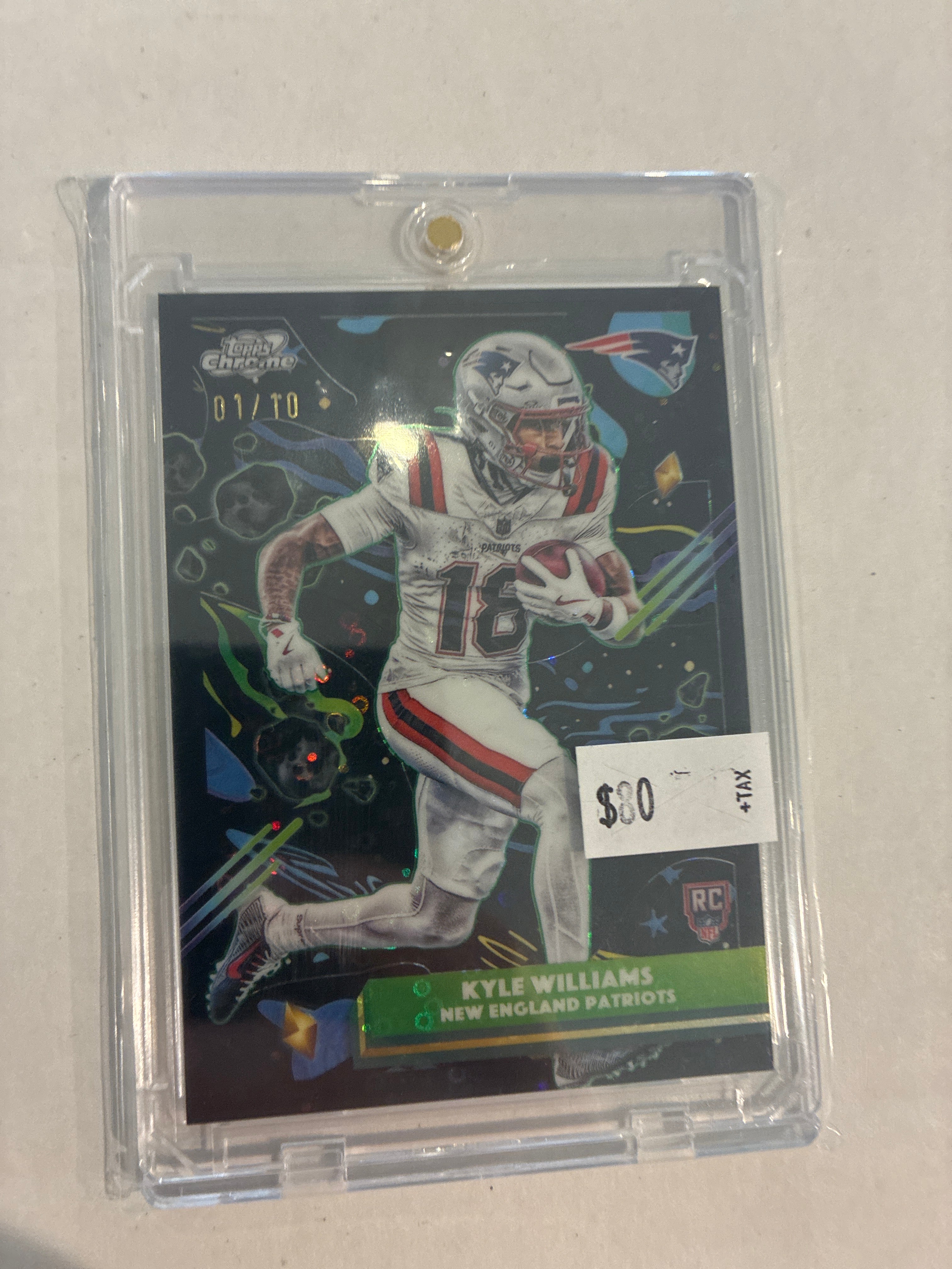 2025 Topps Cosmic Chrome Kyle Williams Rookie Black Nebula Refractor 01/10