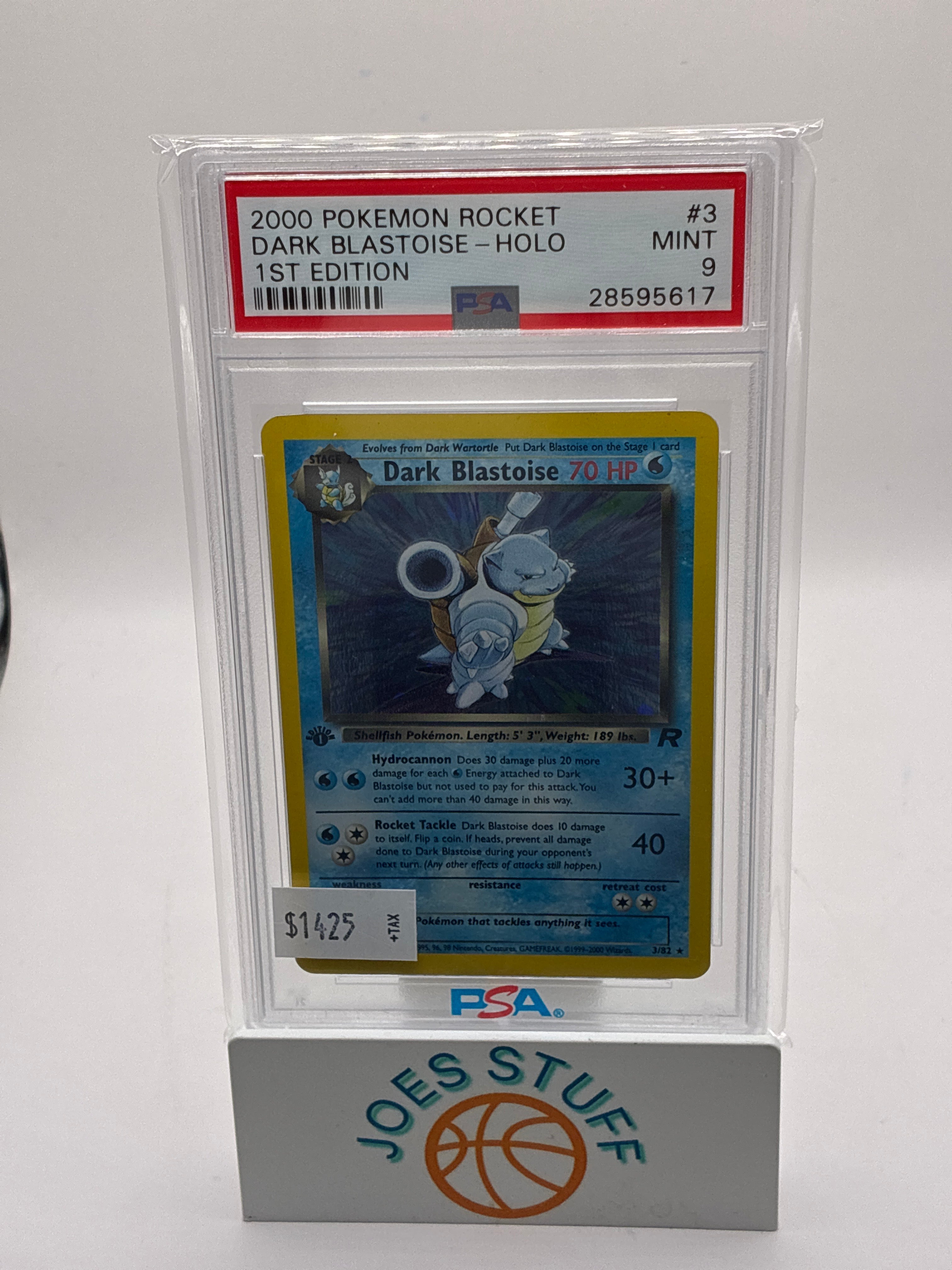 Dark Blastoise 3/82 Team Rocket Holo PSA 9