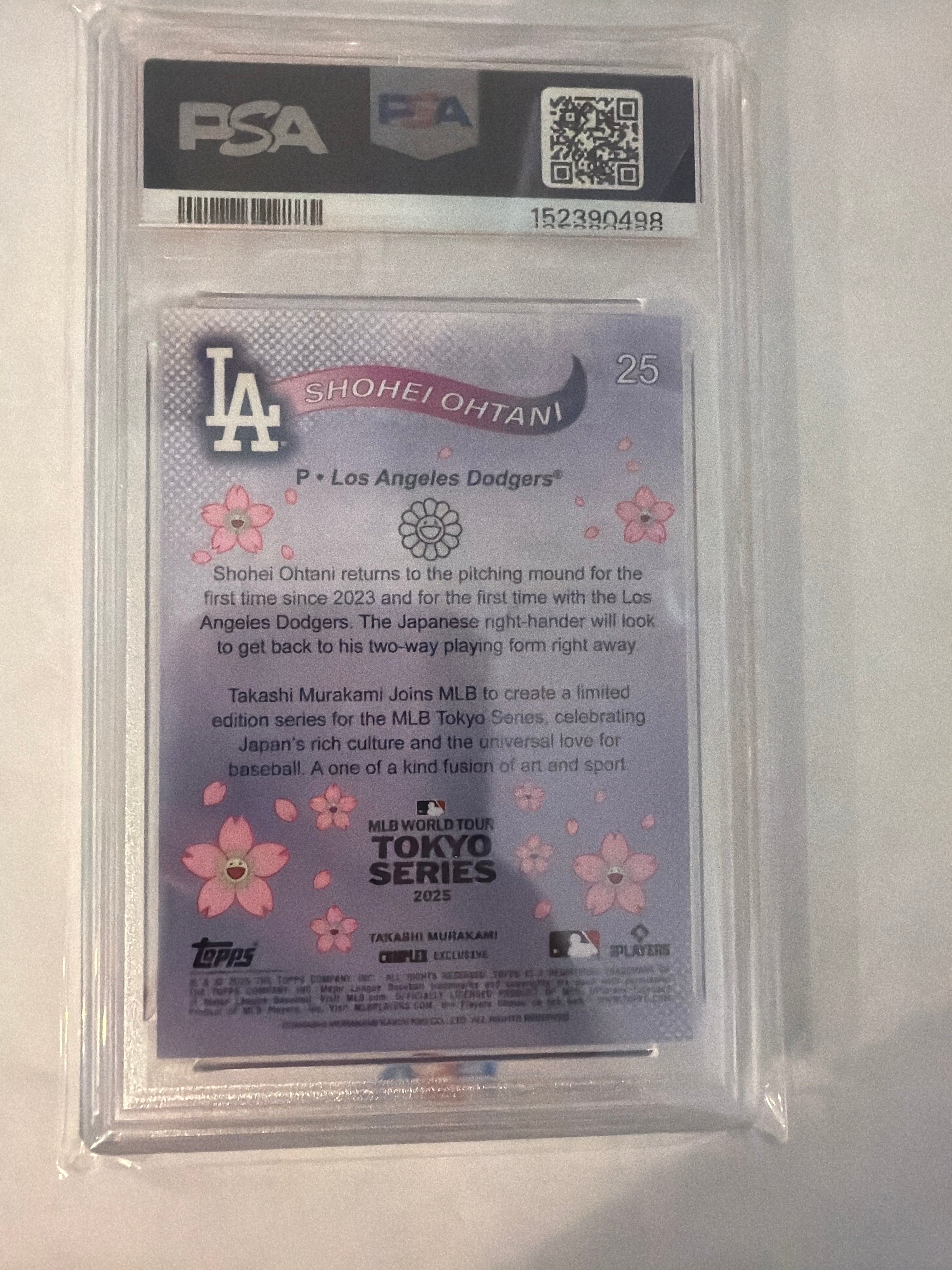 2025 Topps murakami Shohei Ohtani Tokyo series PSA9