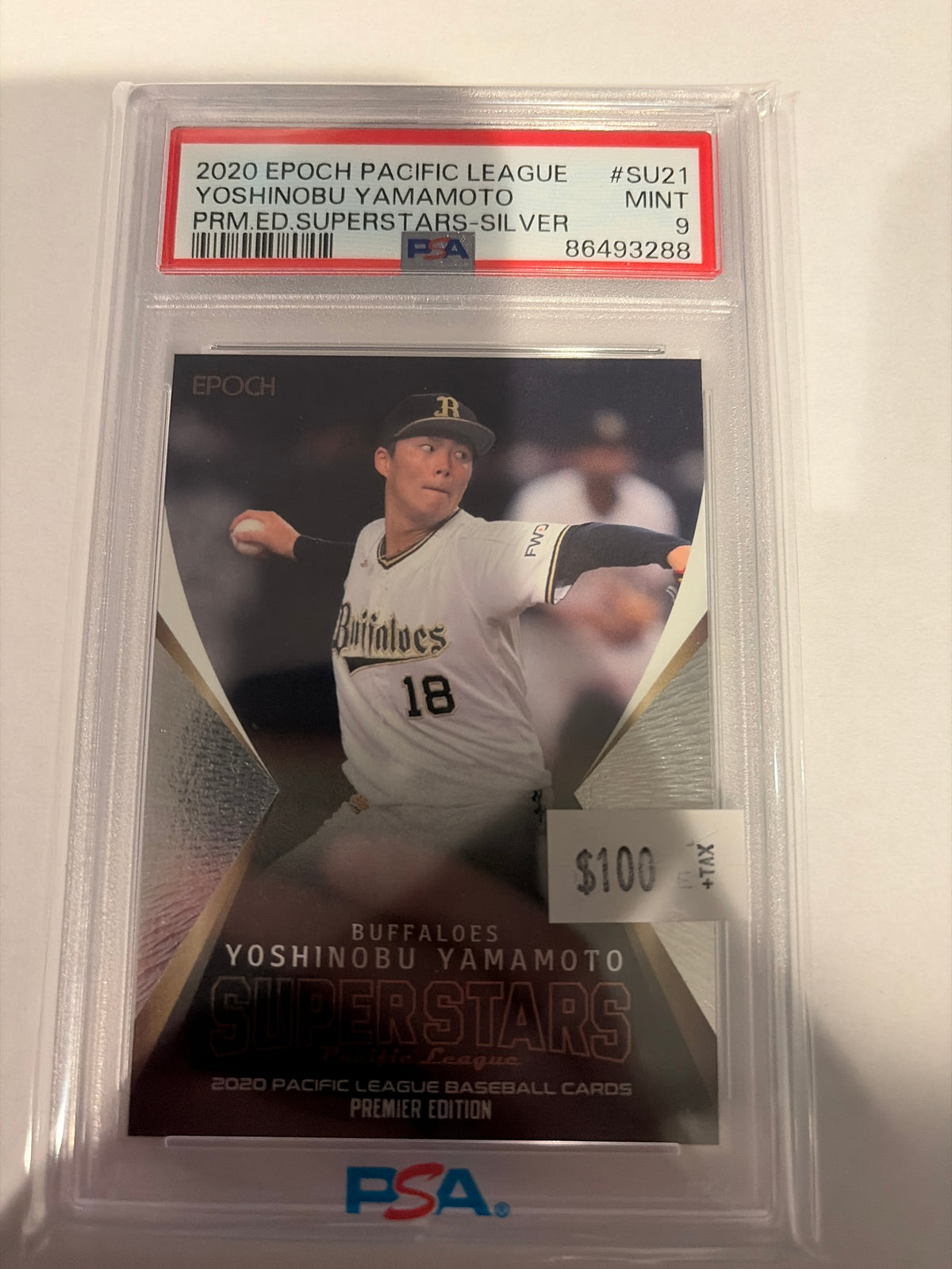 2020 Epoch Yoshinobu Yamamoto Super Stars 8/50 PSA10