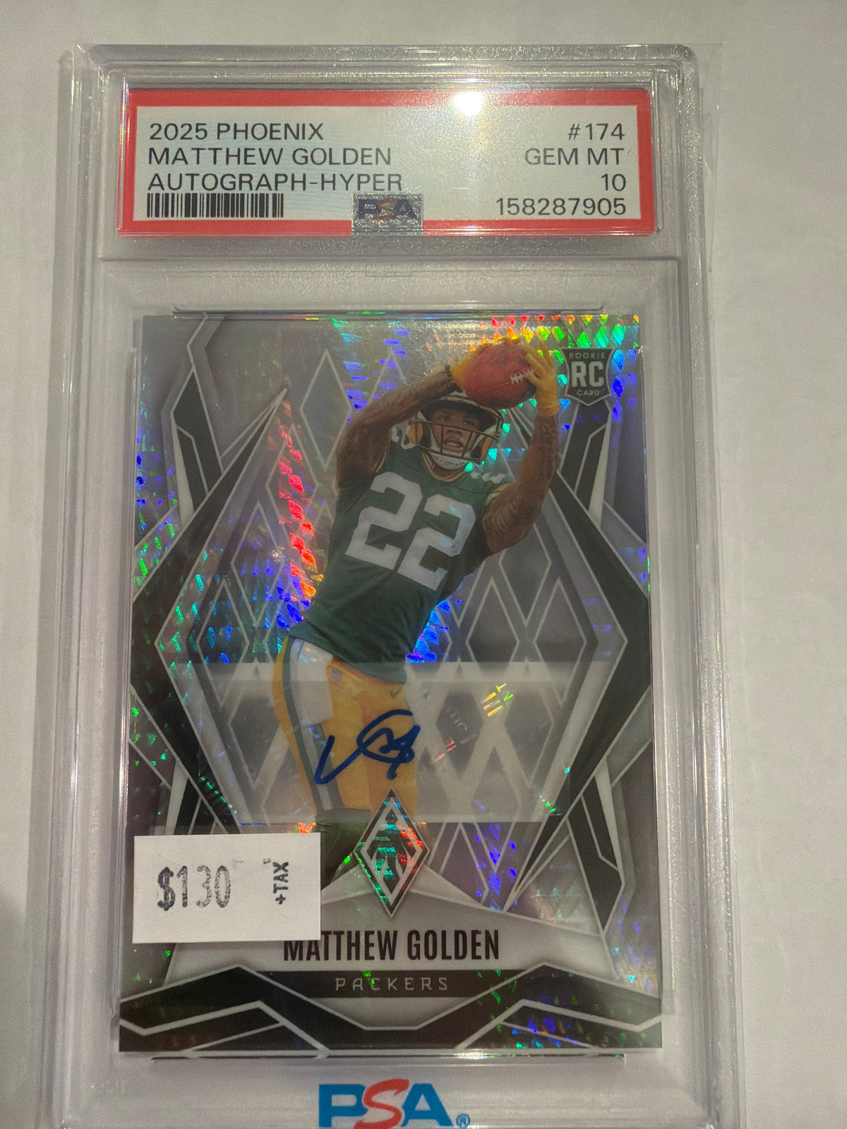 2025 Phoenix Autograph-Hyper Matthew Golden PSA 10