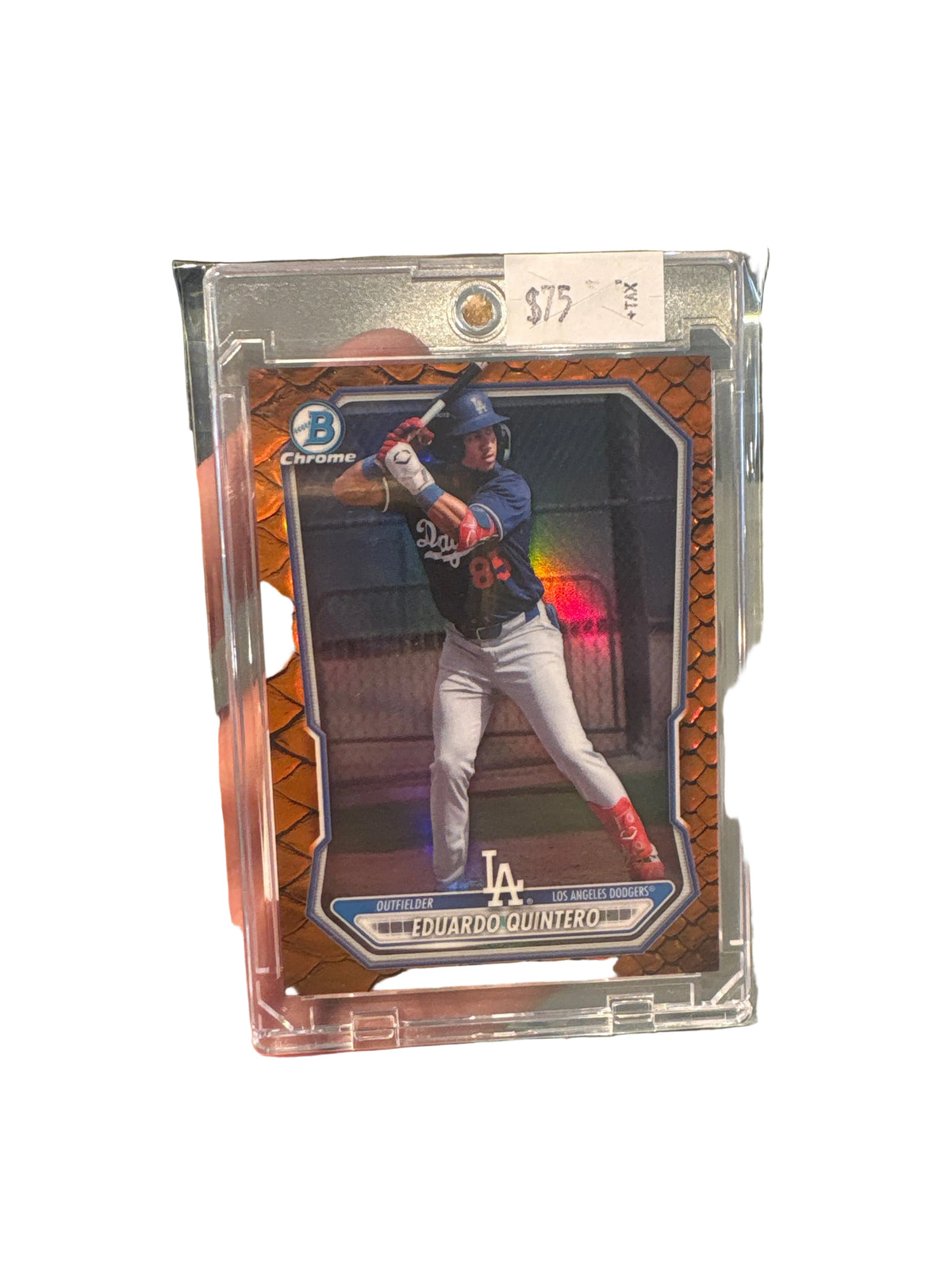 2026 Bowman Chrome Eduardo Quintero  05/25 Orange Snakeskin