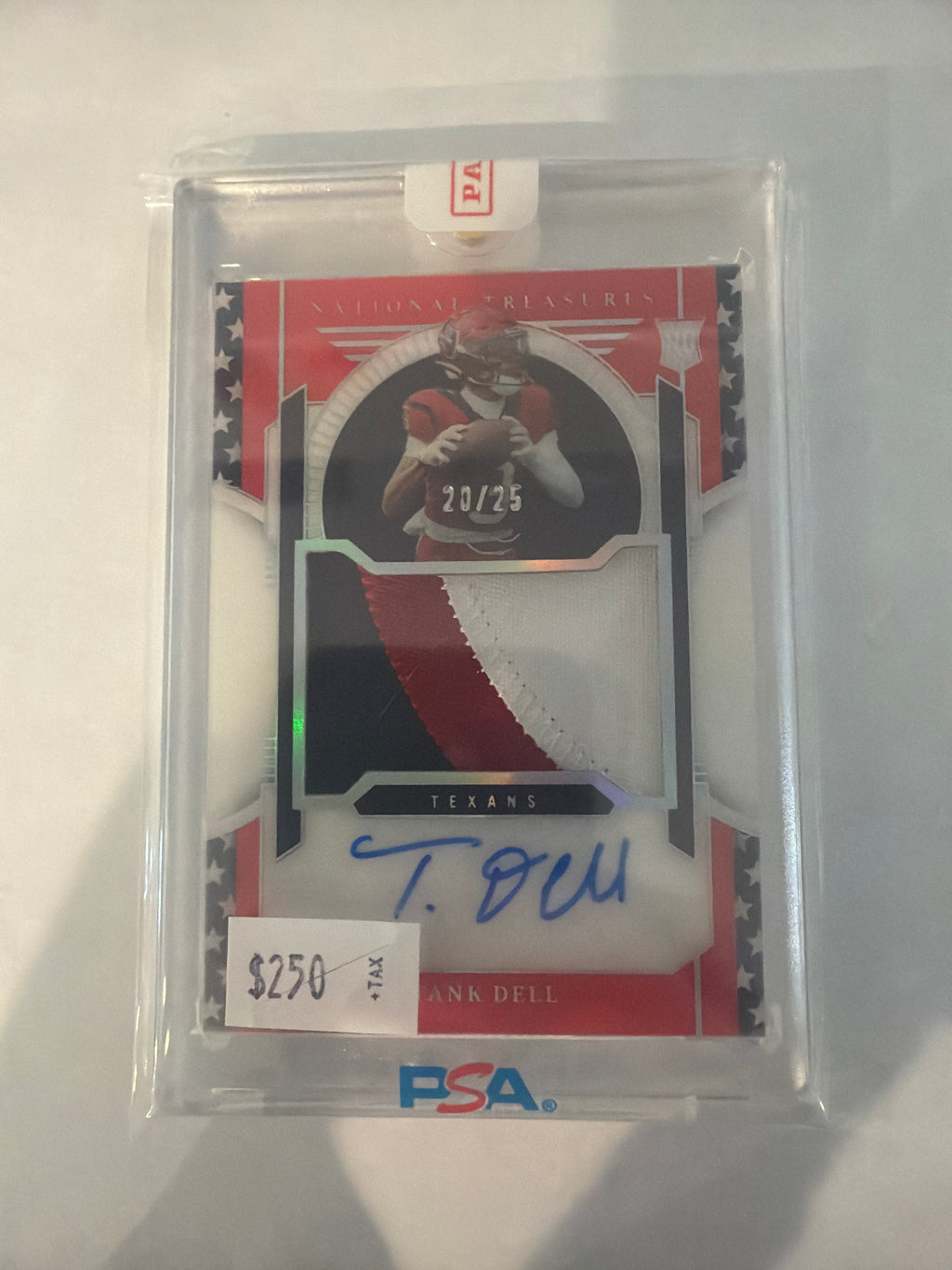 2023 Panini National Treasures Tank Dell auto patch 20/25 ￼