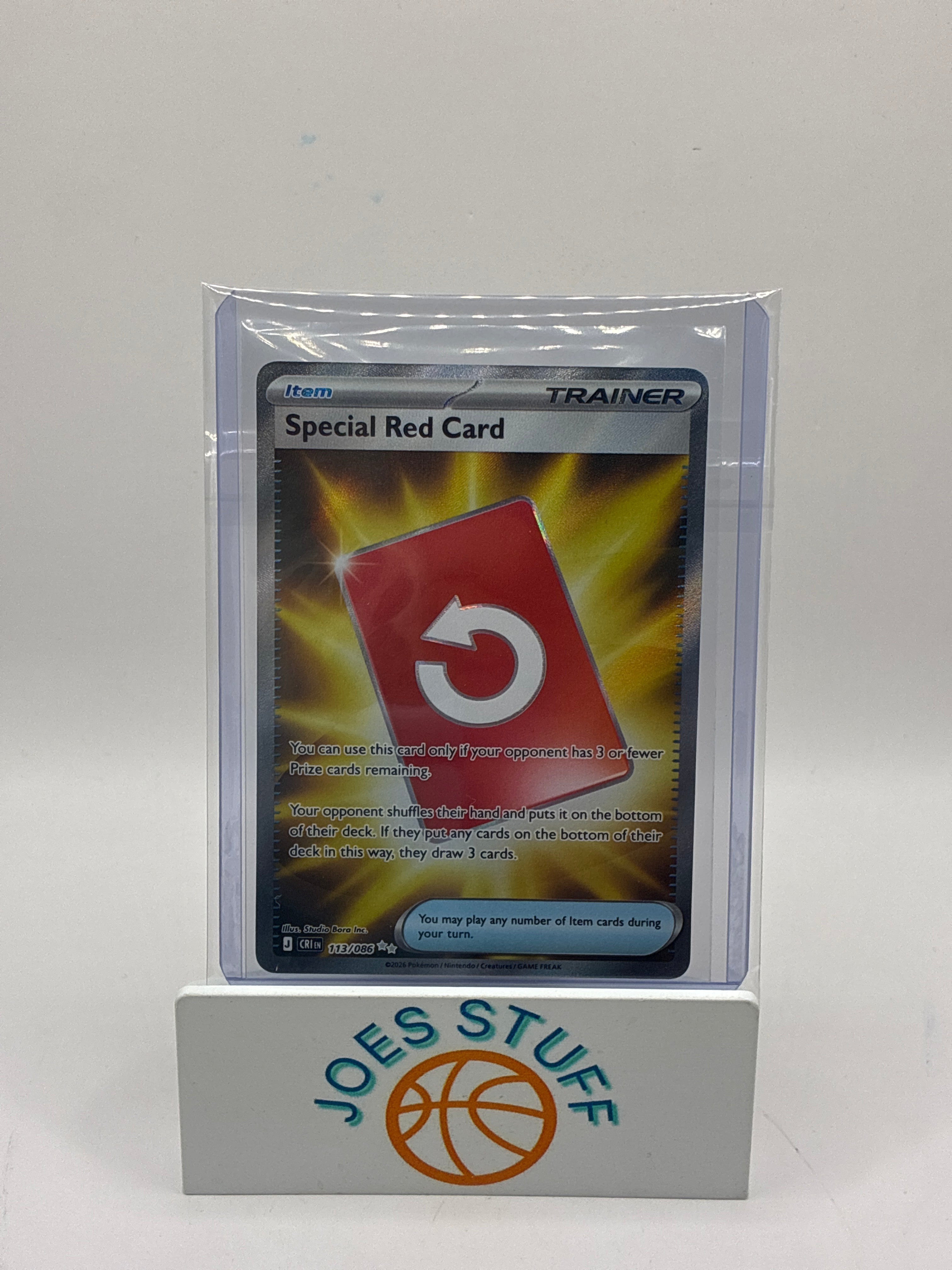 Special Red Card 113/086 Me04: Chaos Rising Holo