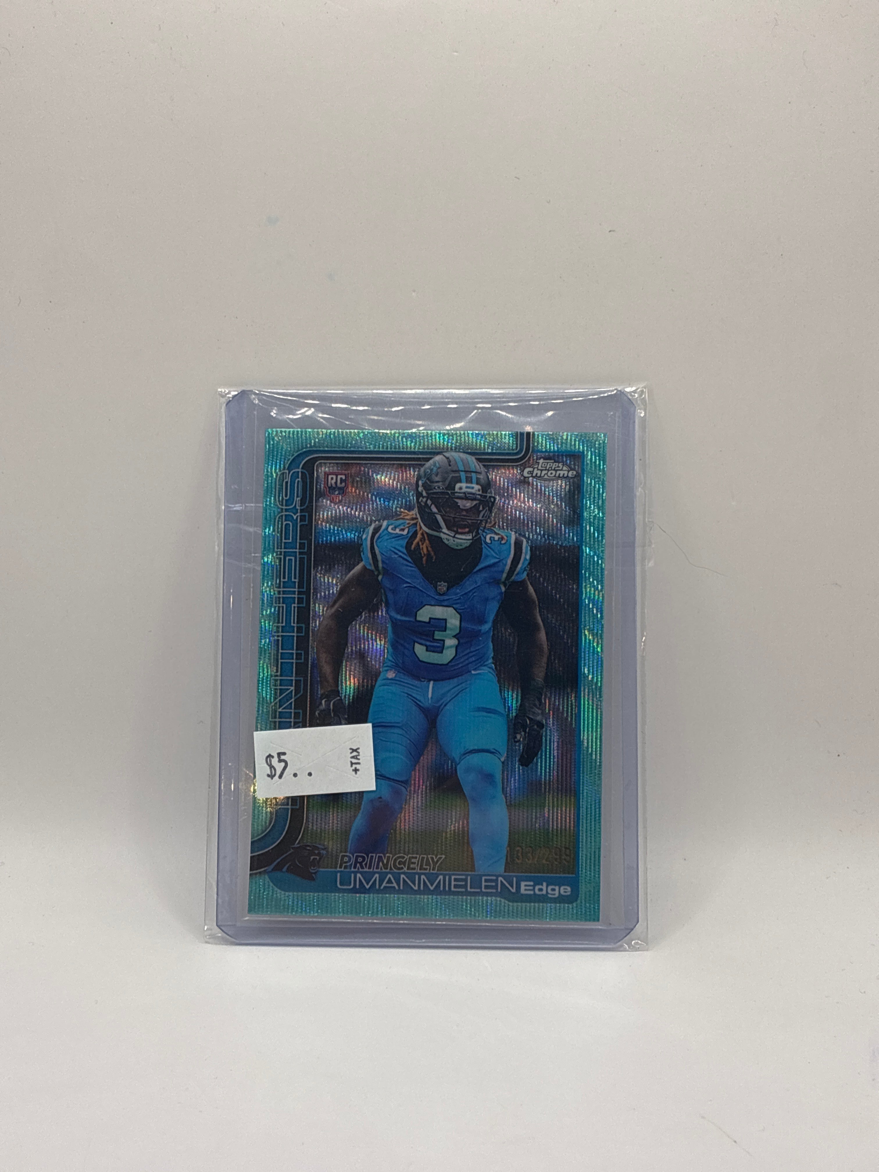 2025 Topps Chrome Rookies Princely Umanmielen Teal Refractor 133/299