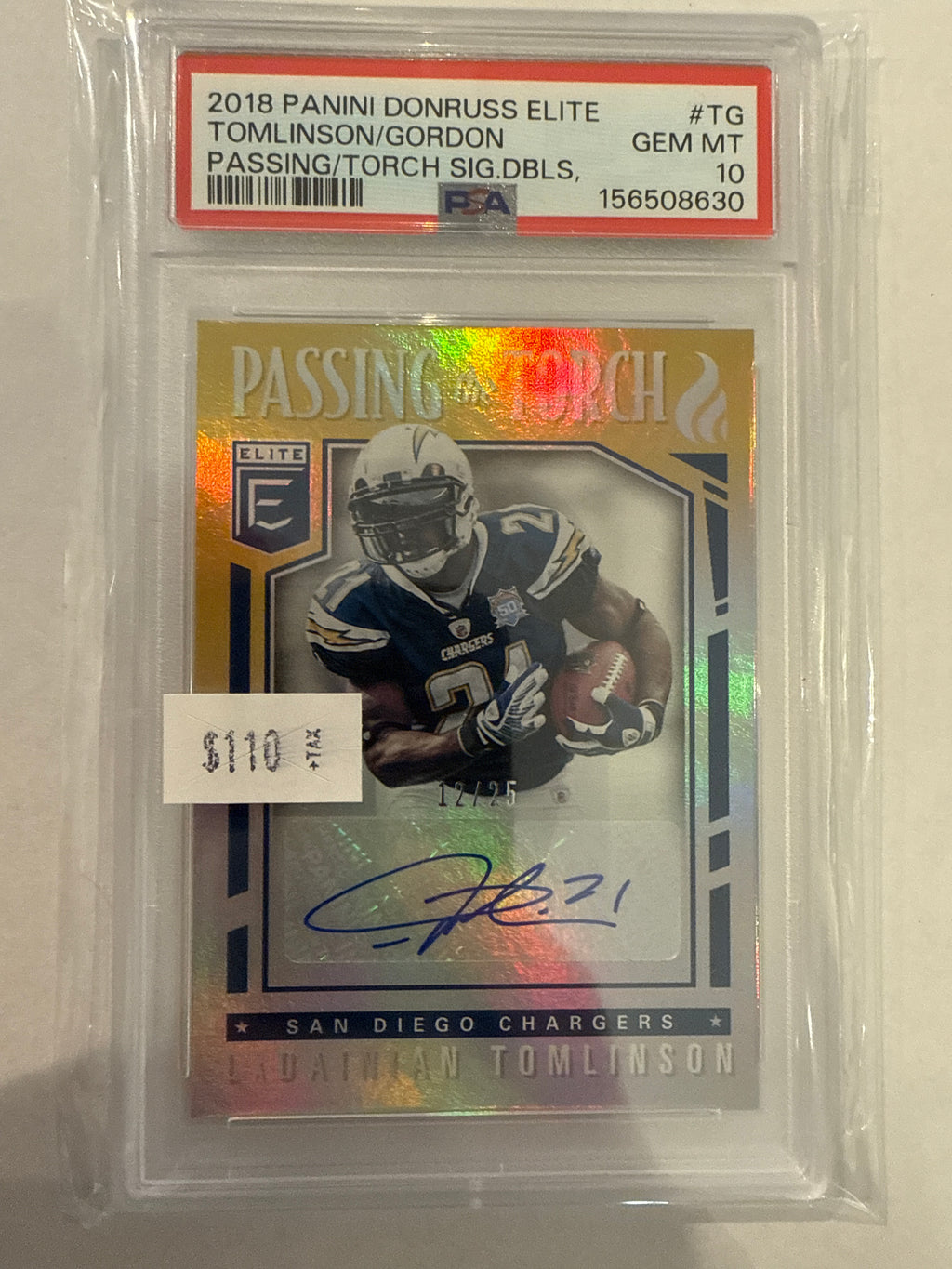 2018 Elite Tomlinson / Gordon Double Signature