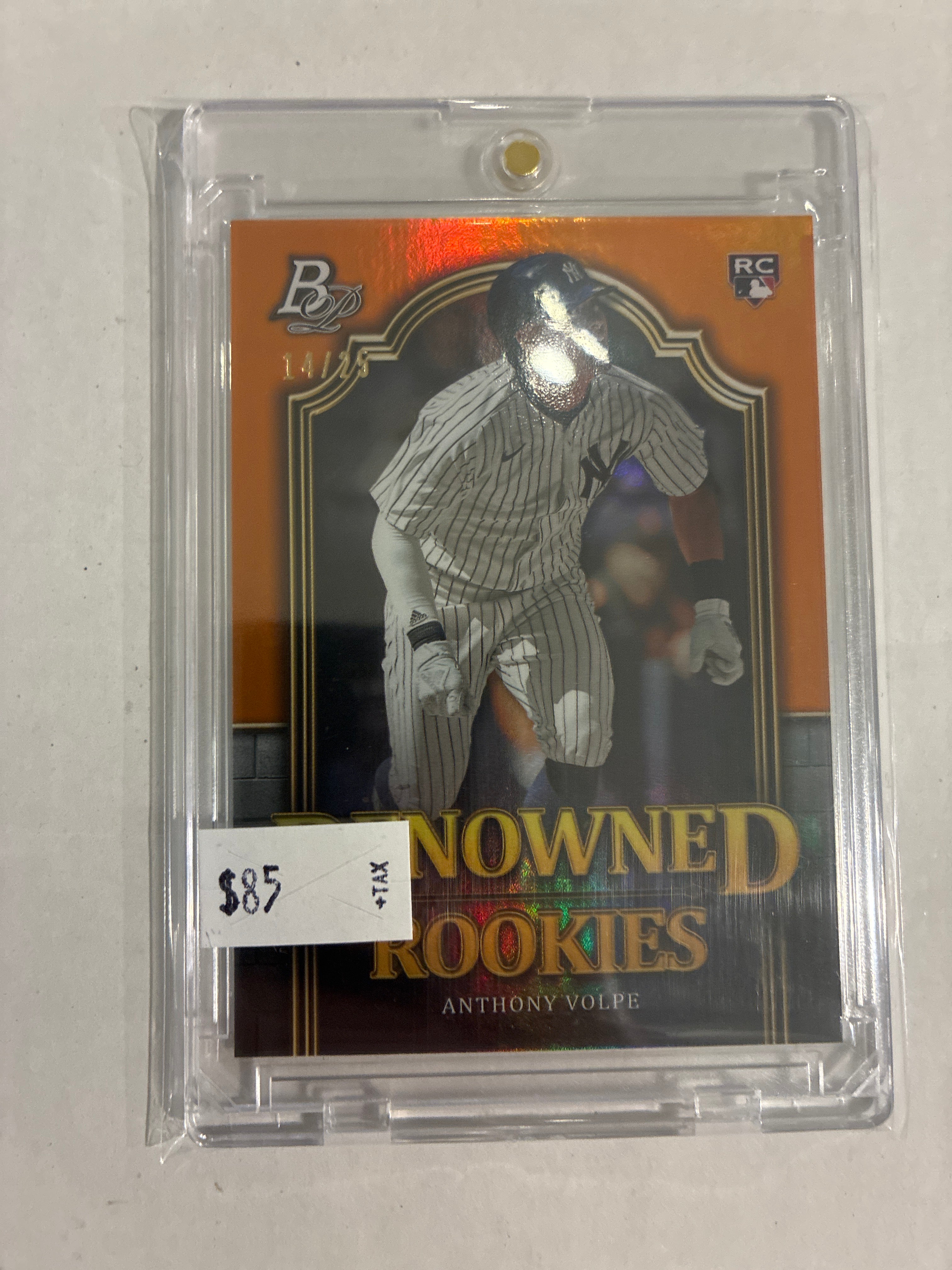 2023 Topps Bowman Anthony Volpe Renowned Rookies Orange 14/25