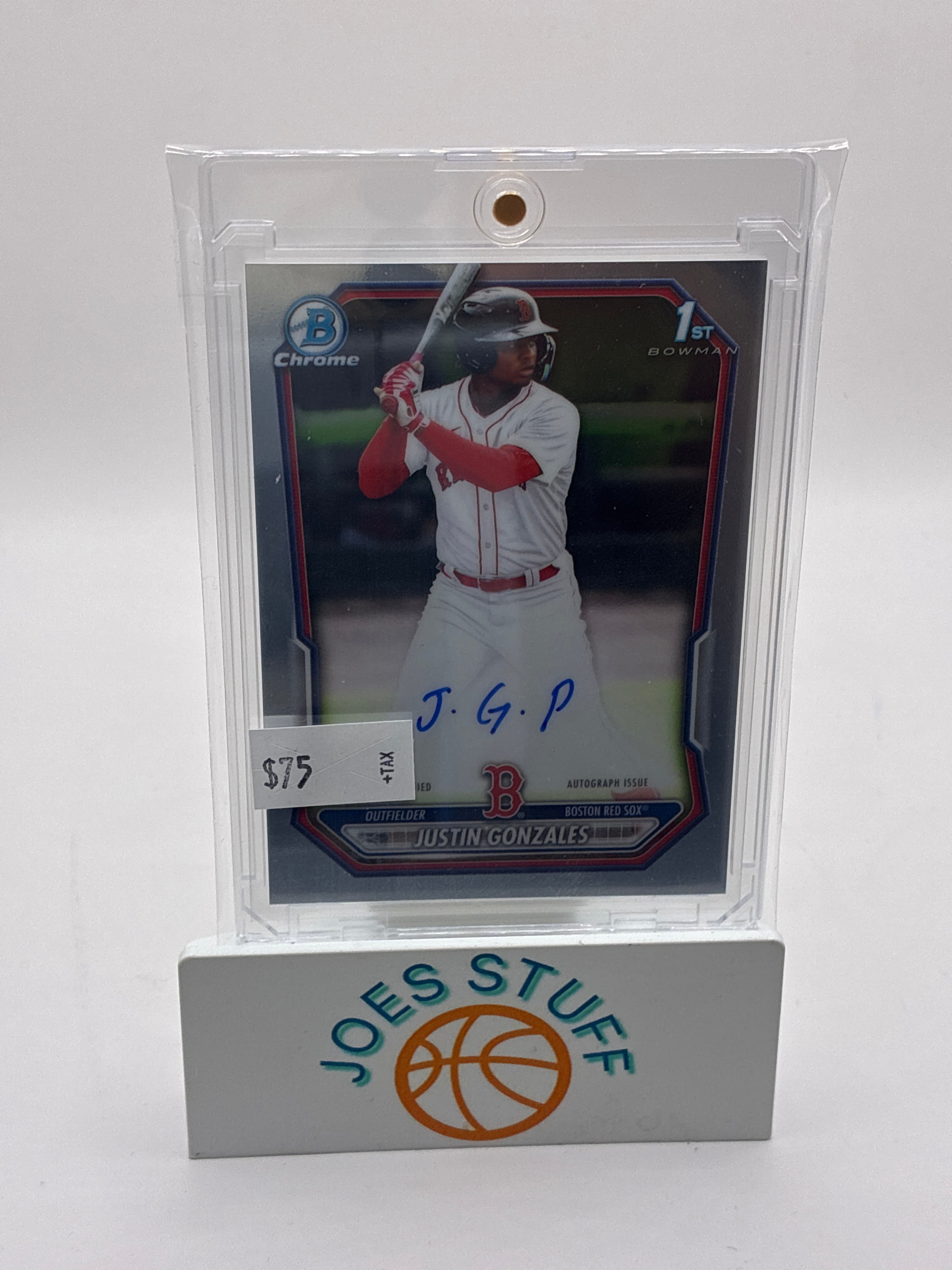 2026 Bowman Chrome MLB Justin Gonzales Auto Red Sox Chrome Rookie