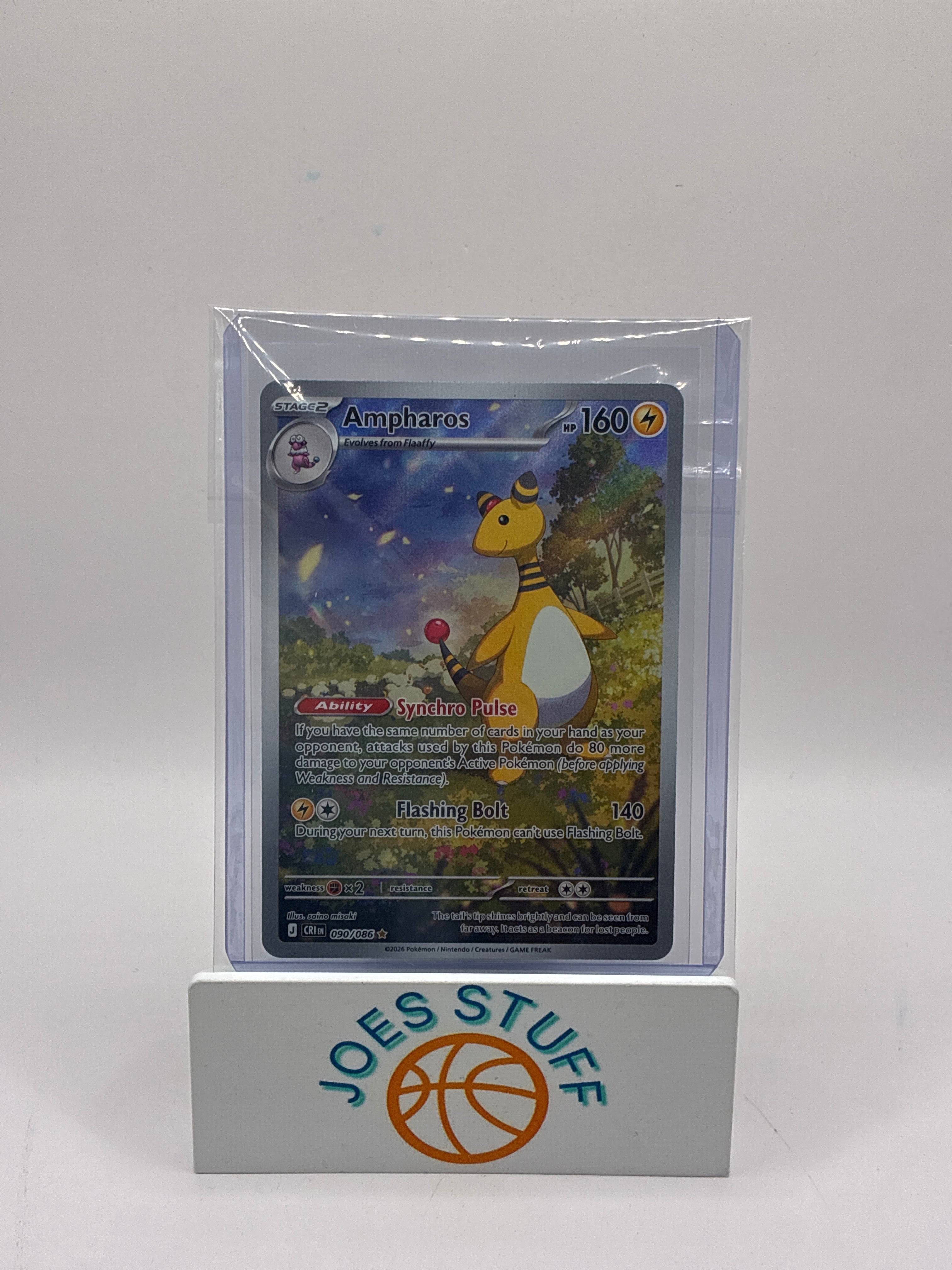 Ampharos 090/086 Illustration Rare Chaos Rising Holo
