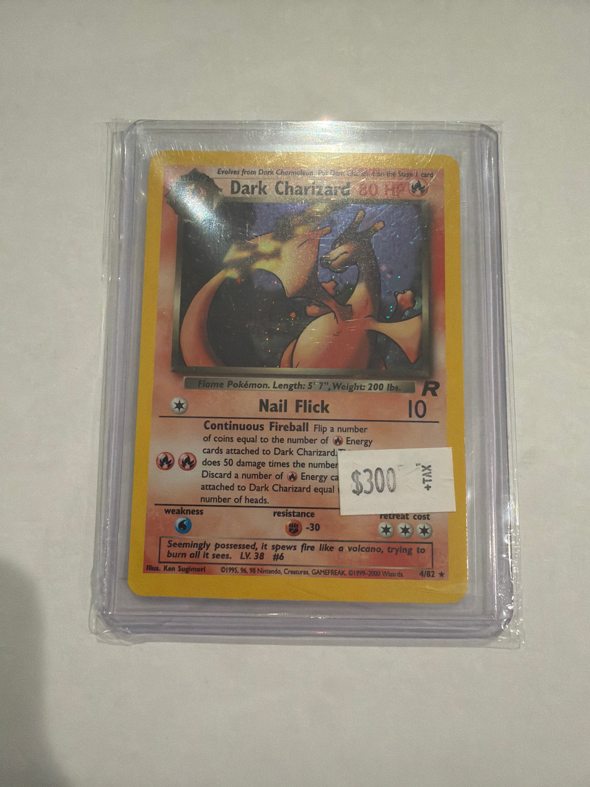 1995 Pokemon Dark Charizard 4/82 NM