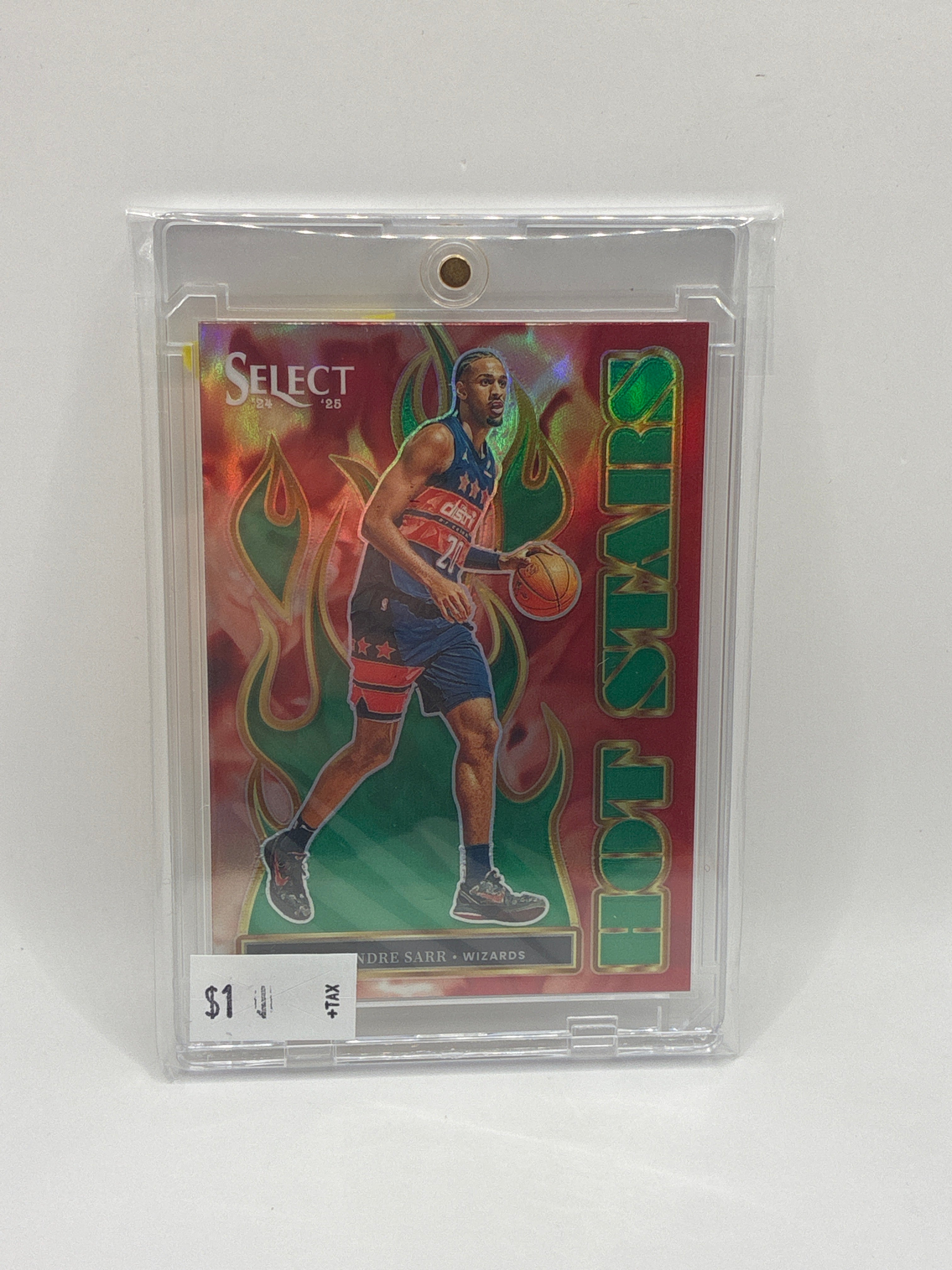2025 Panini Select Alexandre Sarr Hot Stars Green