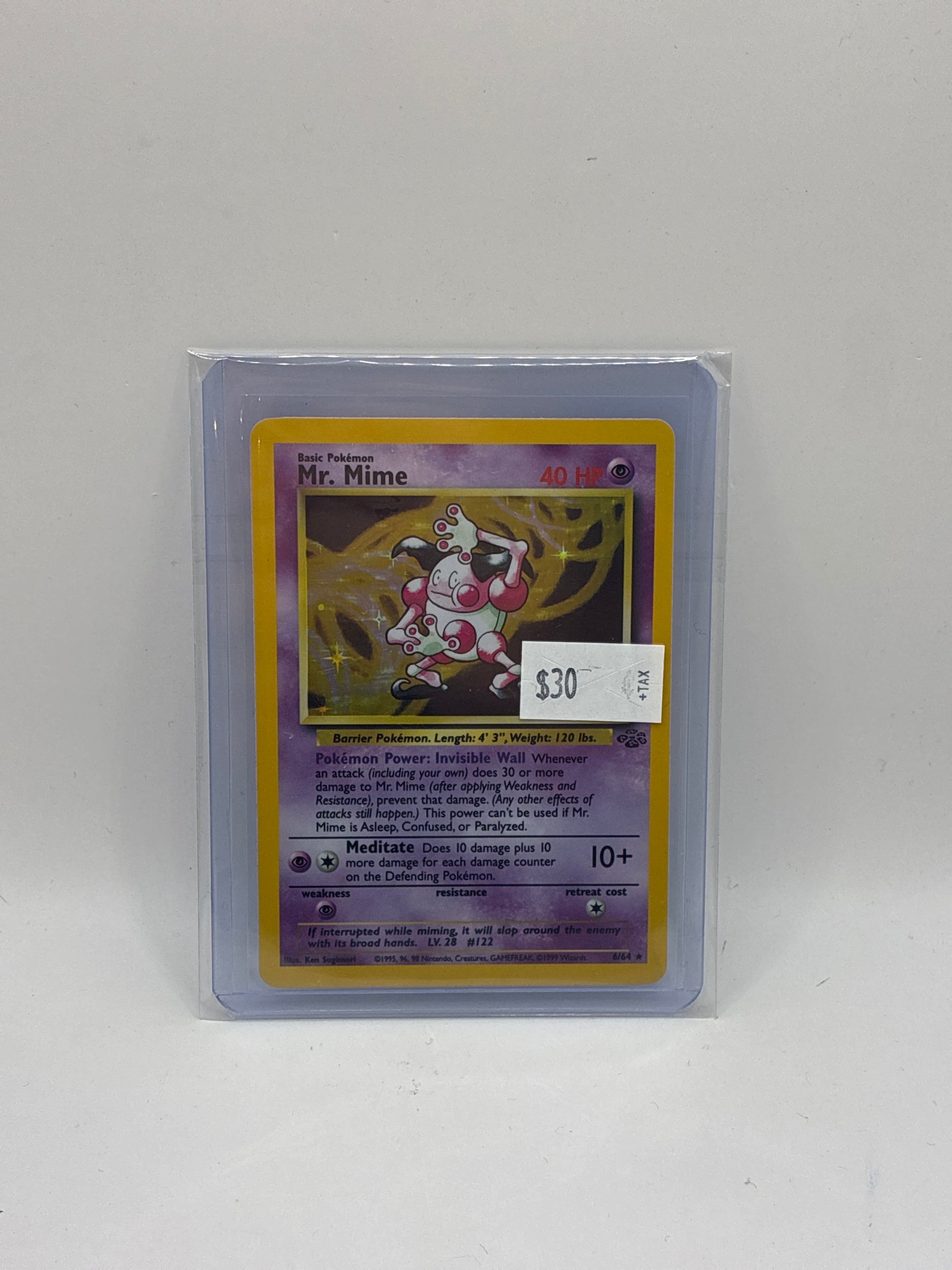 TCG Mr. Mime Jungle 6/64 Holo Unlimited Holo Rare